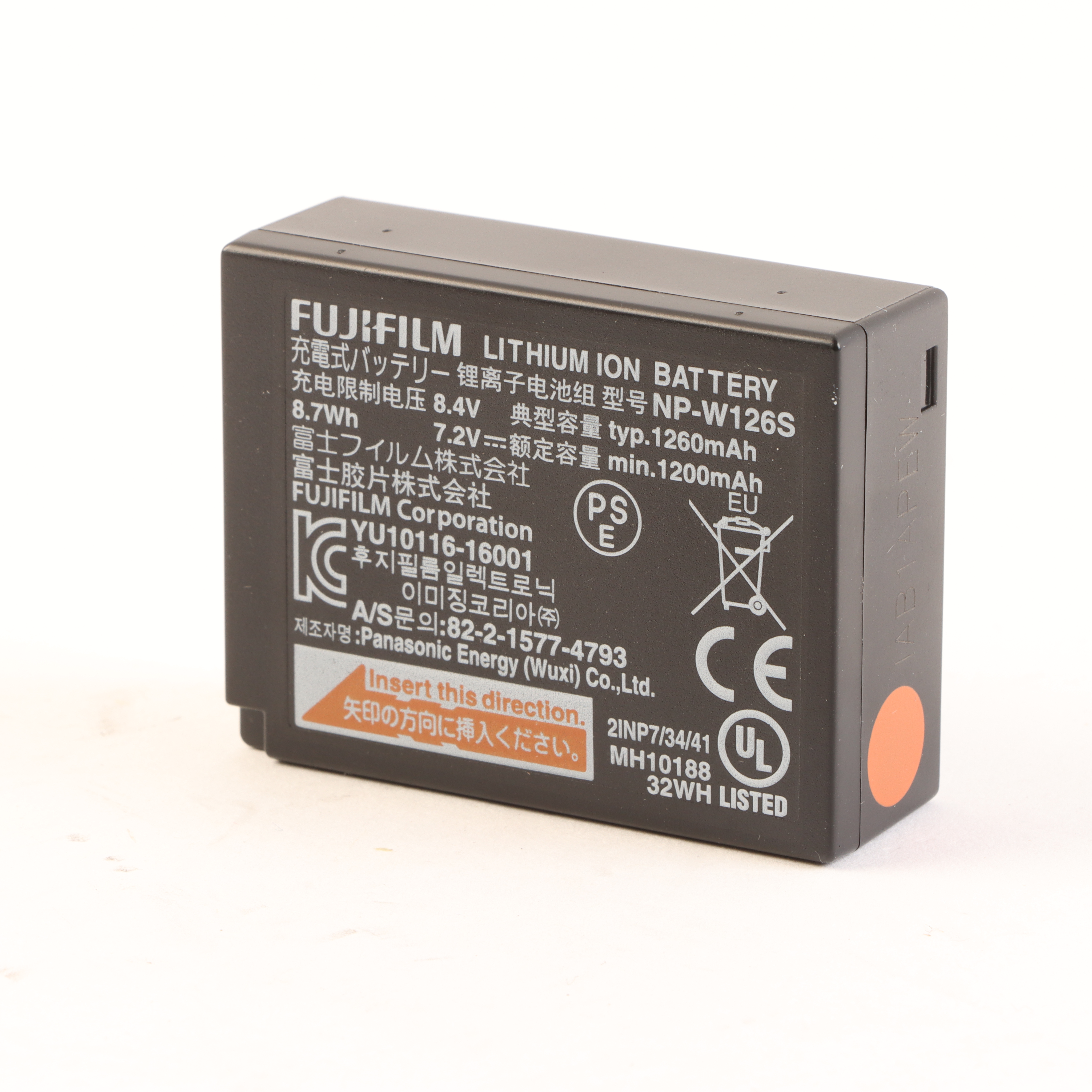 USED Fujifilm NP-W126S Rechargeable Battery