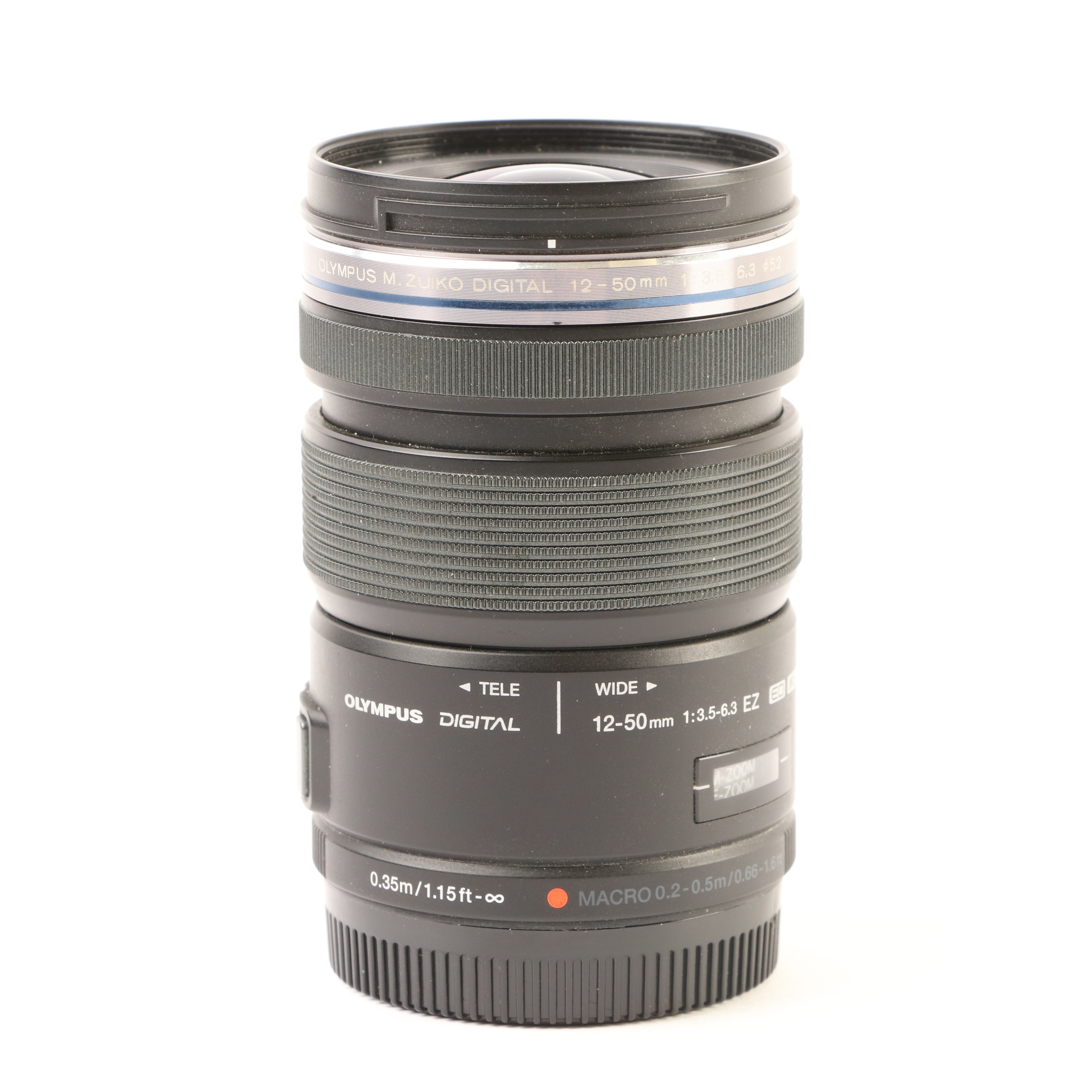 USED Olympus 12-50mm f3.5-6.3 ZUIKO Digital ED EZ Black Micro Four Thirds Lens