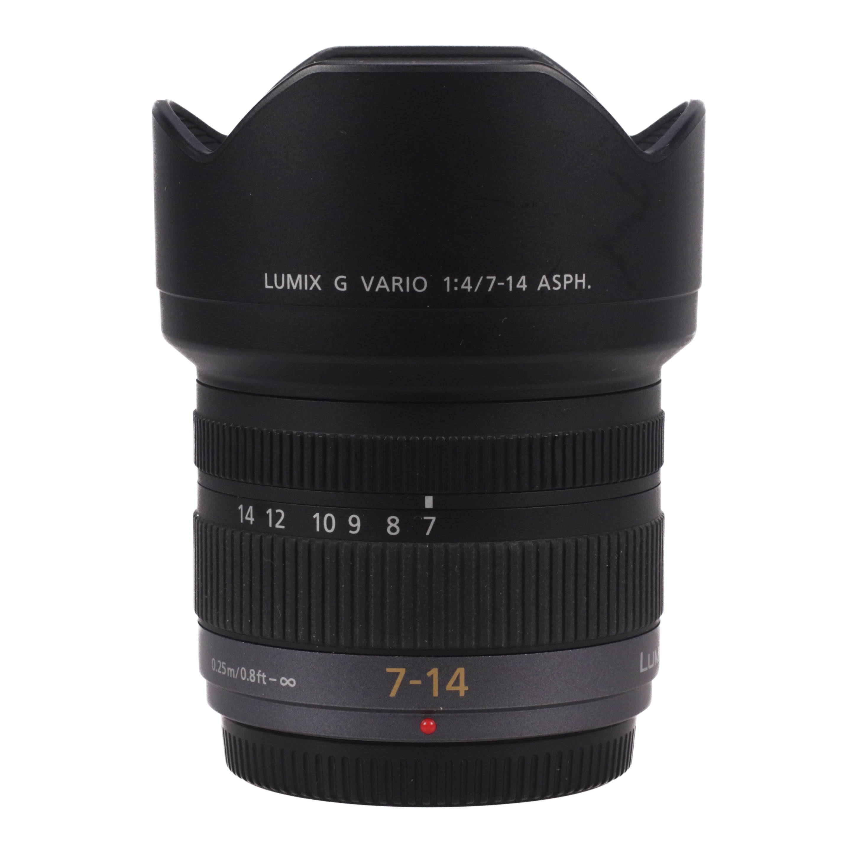 USED Panasonic 7-14mm f4 LUMIX G Vario Micro Four Thirds lens