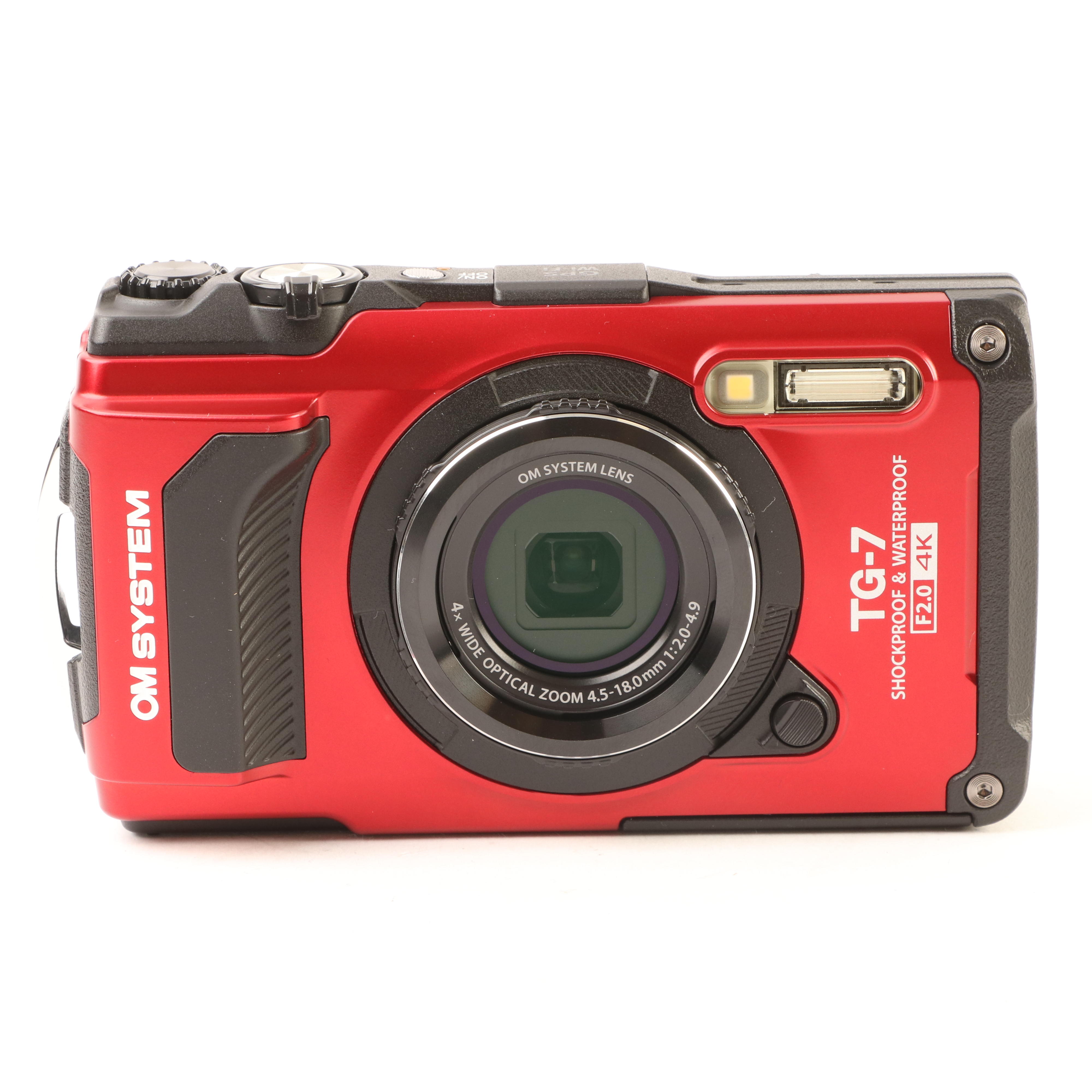 USED OM SYSTEM Tough TG-7 Digital Camera - Red