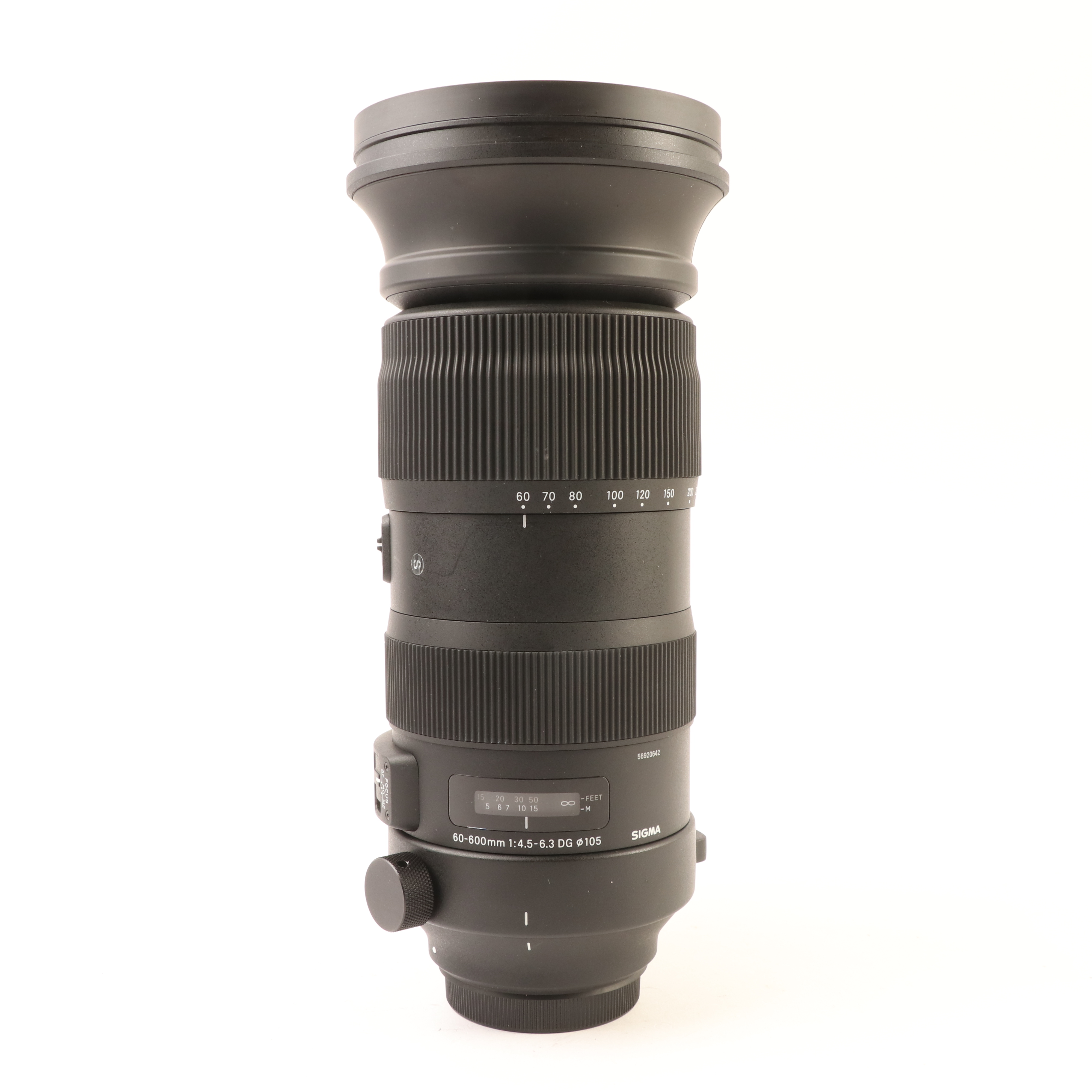 USED Sigma 60-600mm f4.5-6.3 DG OS HSM Sport Lens for Canon EF