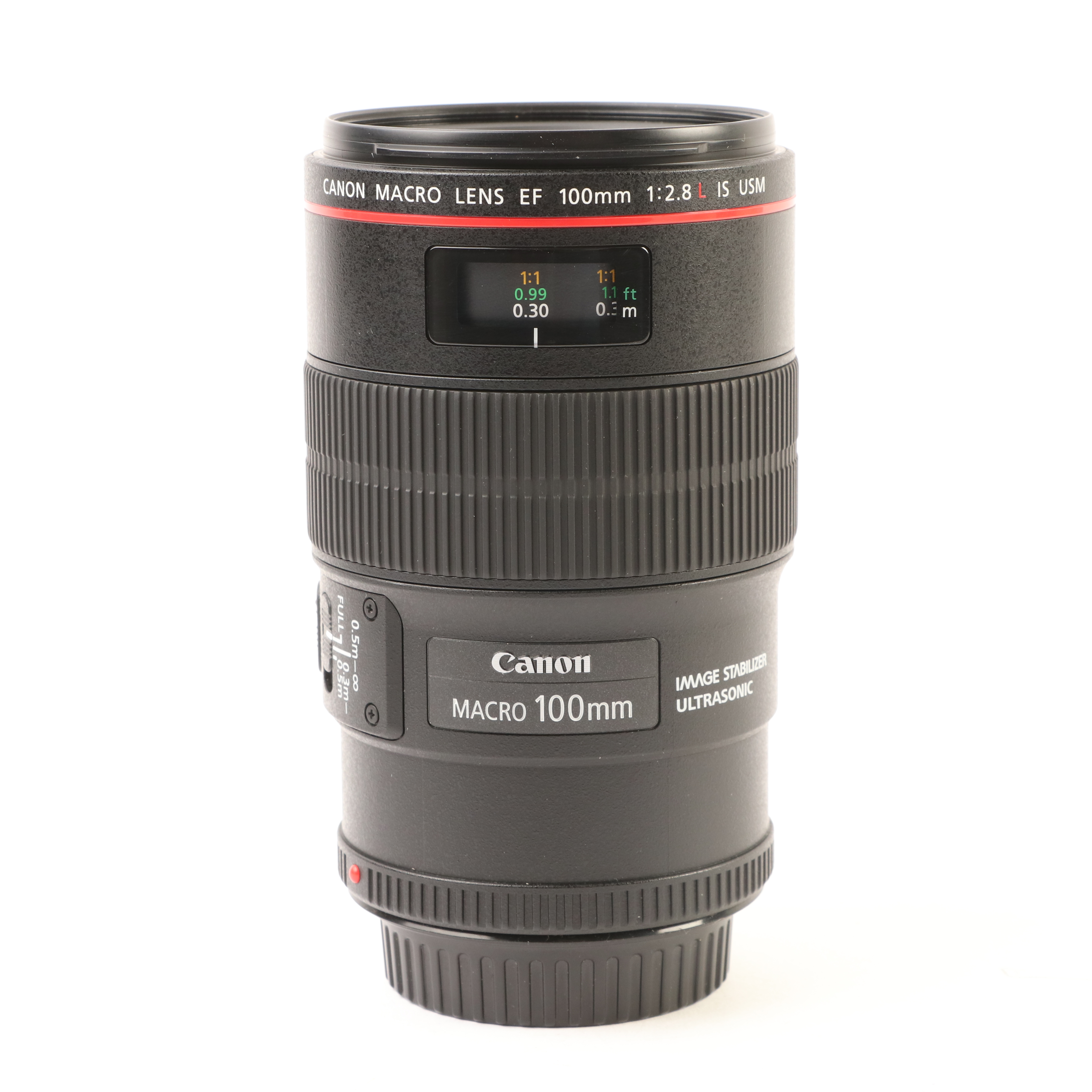 USED Canon EF 100mm f2.8L Macro IS USM Lens