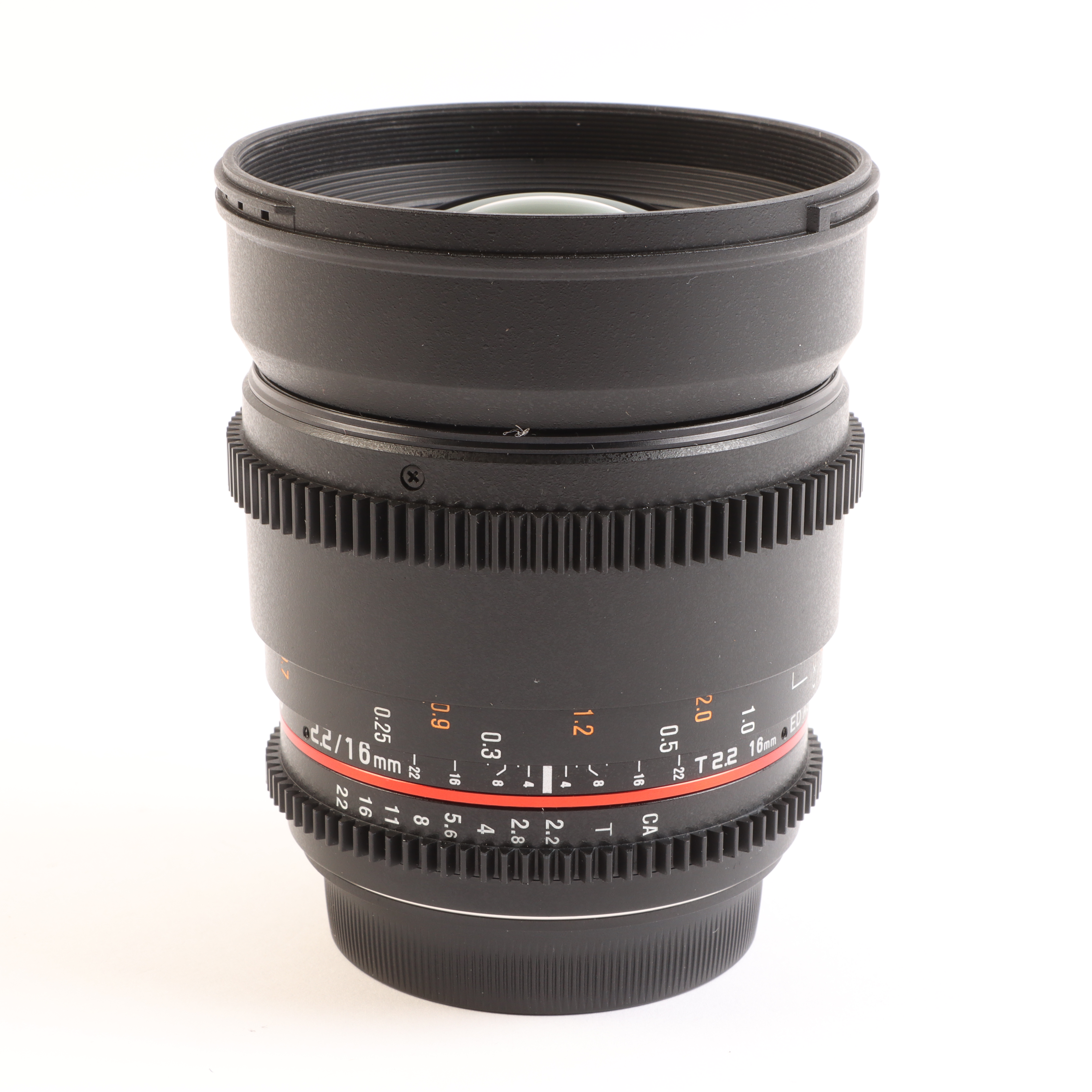 USED Samyang 16mm T2.2 ED AS UMC CS II VDSLR Lens - Canon Fit