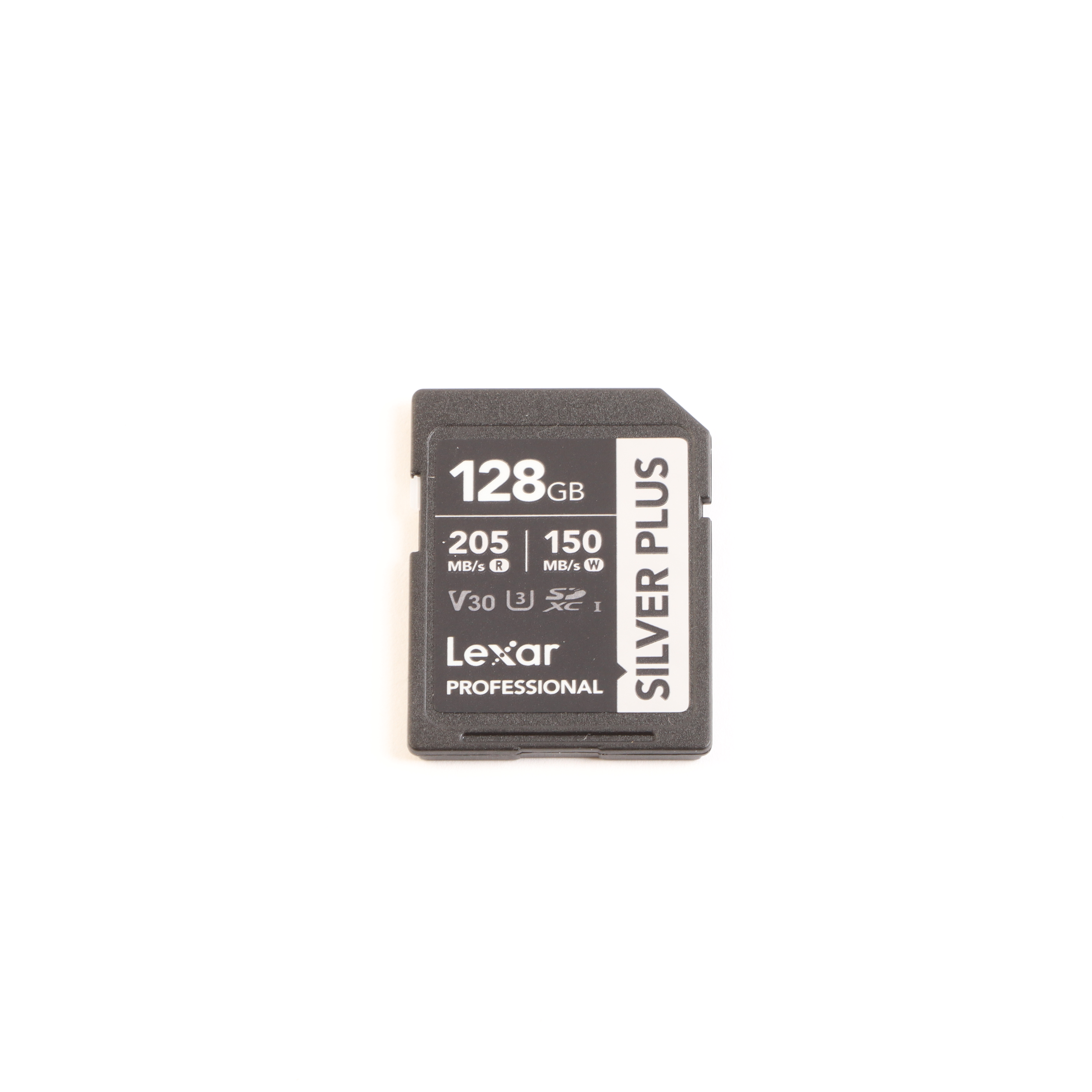 USED Lexar Silver Plus 128GB UHS-I V30 (205MB/s) SDXC Memory Card