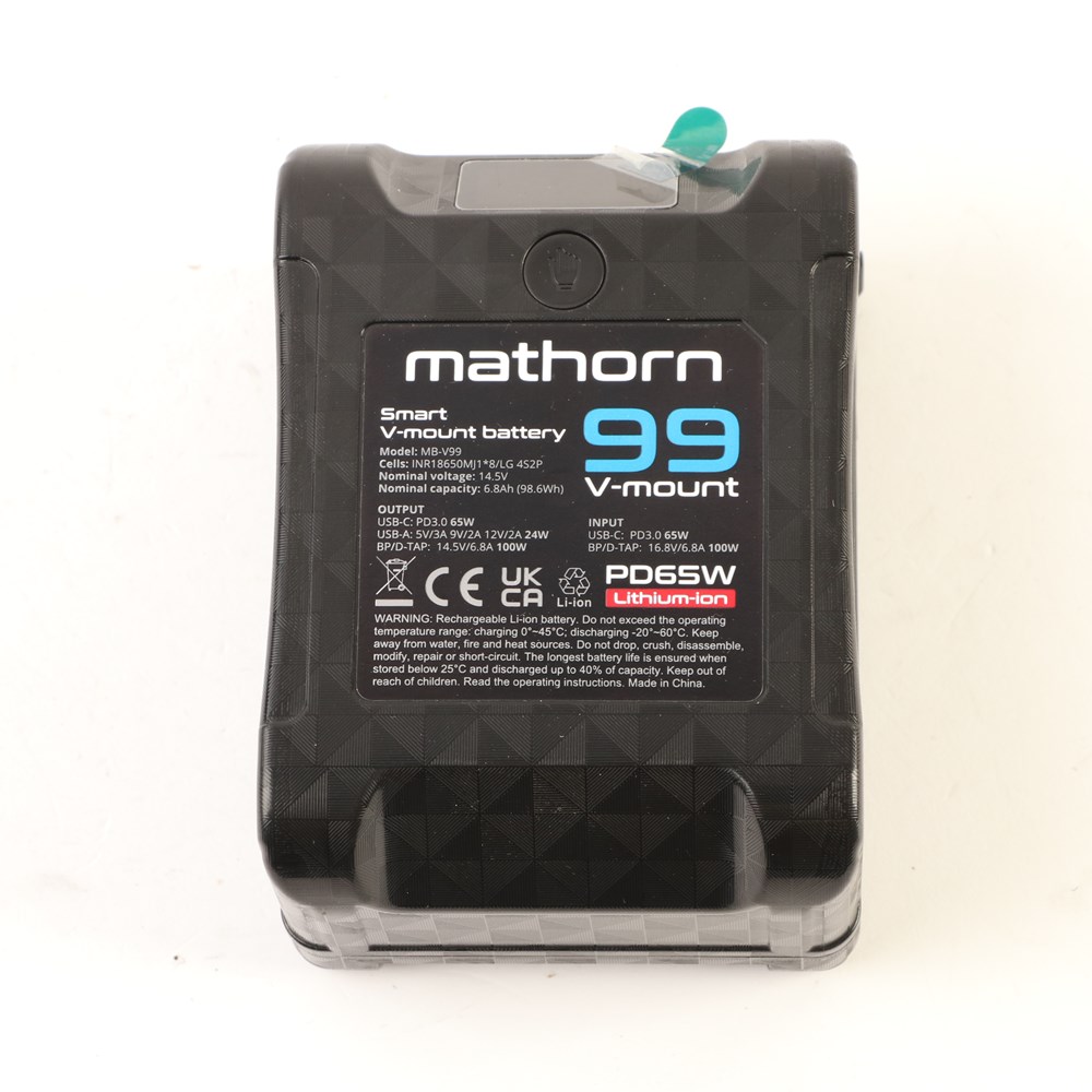 USED Mathorn MB-V99 V-Mount Battery | Wex Photo Video