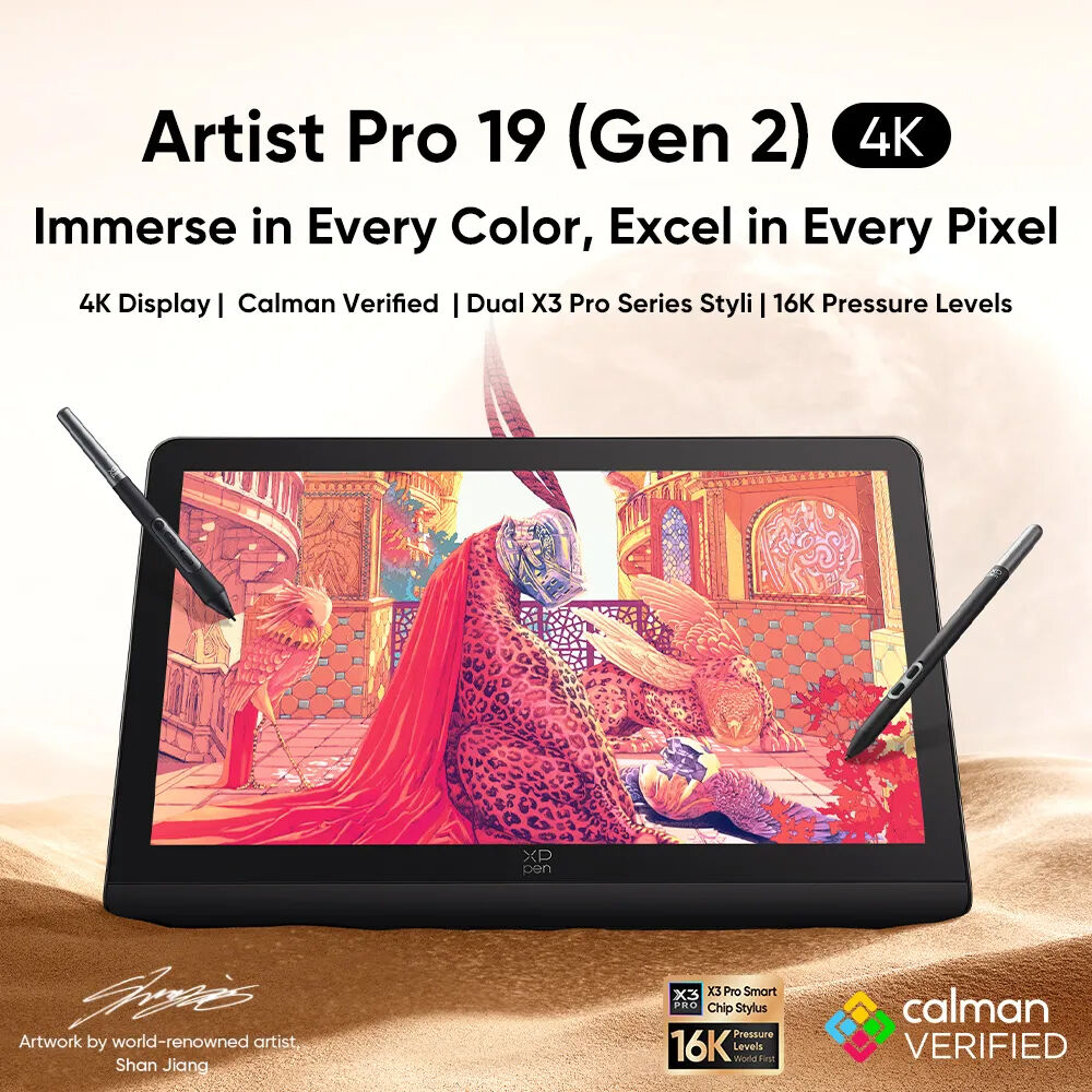 XP-Pen Artist Pro 19 Gen 2 Pen Display | Wex Photo Video