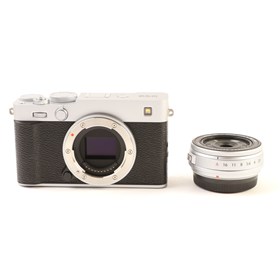 USED Fujifilm X-E5 Digital Camera with 23mm f2.8 WR Pancake Lens - Silver
