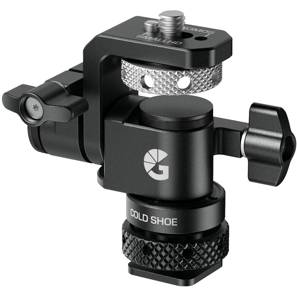 Image of Bright Tangerine Universal Monitor Mount (1/4in-20 Top, Cold Shoe Base)