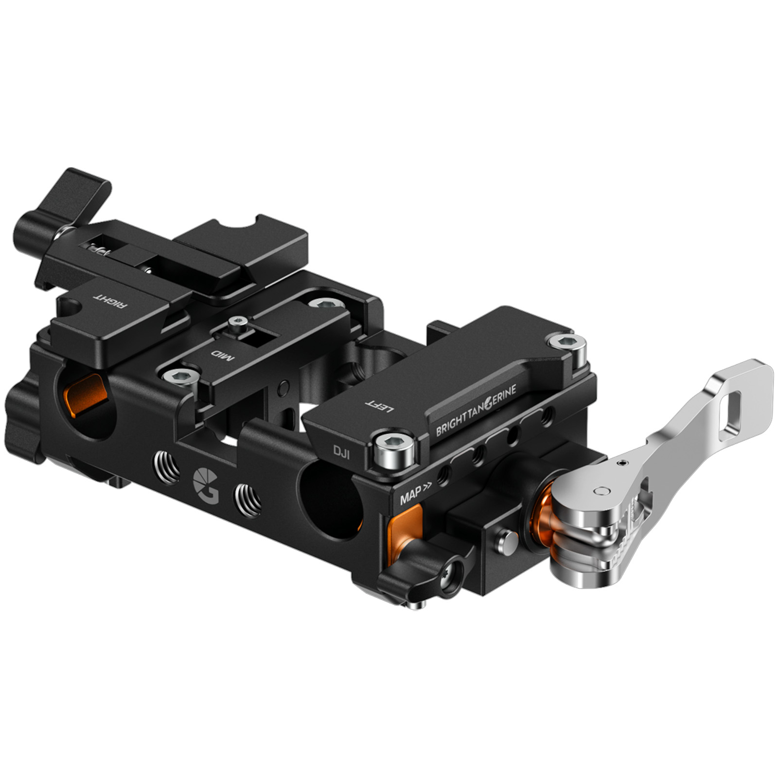 Bright Tangerine LeftField Mini 15mm Baseplate DJI Kit (63-65mm)