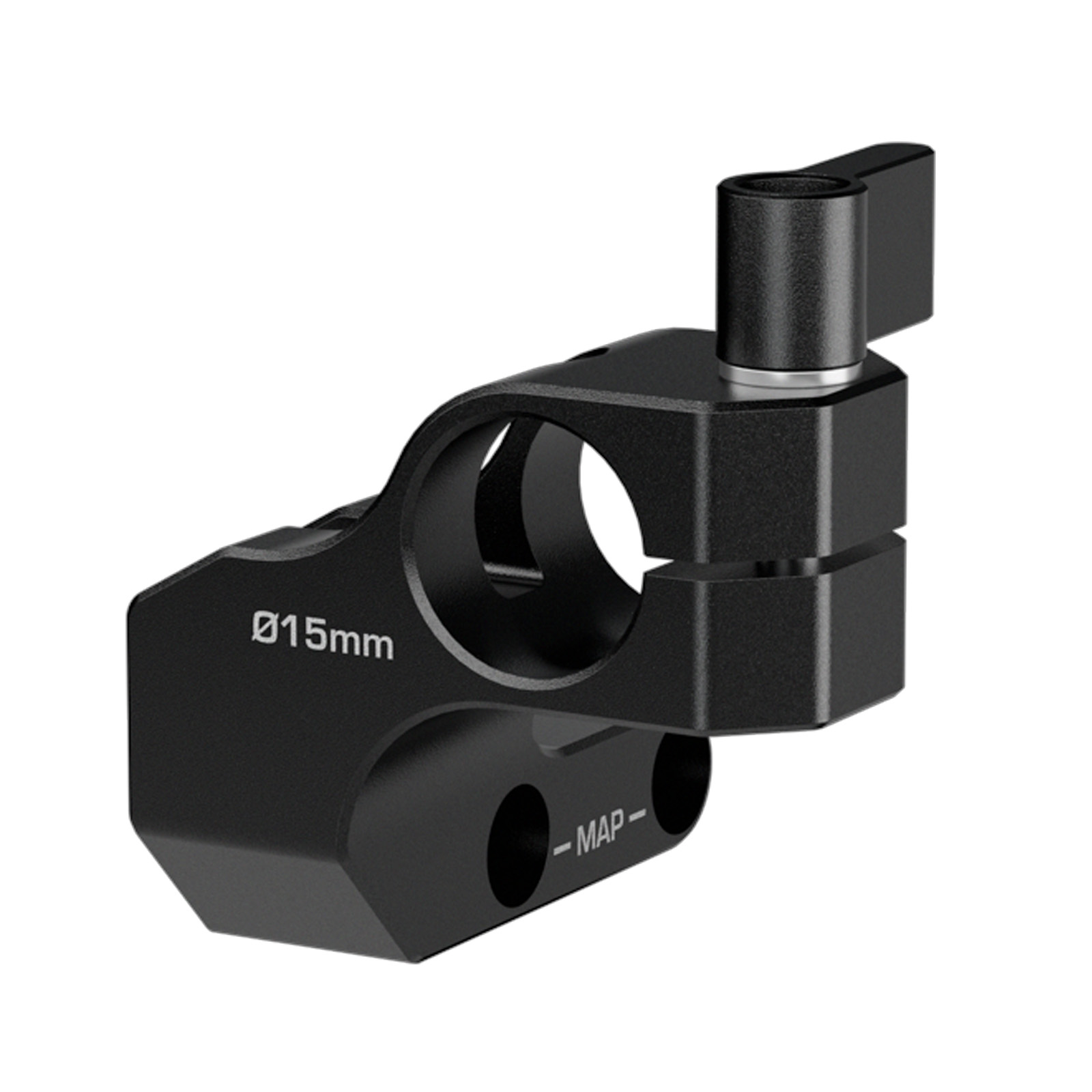 Bright Tangerine Tall 15mm Rod Mounting Bracket (MAP M4)