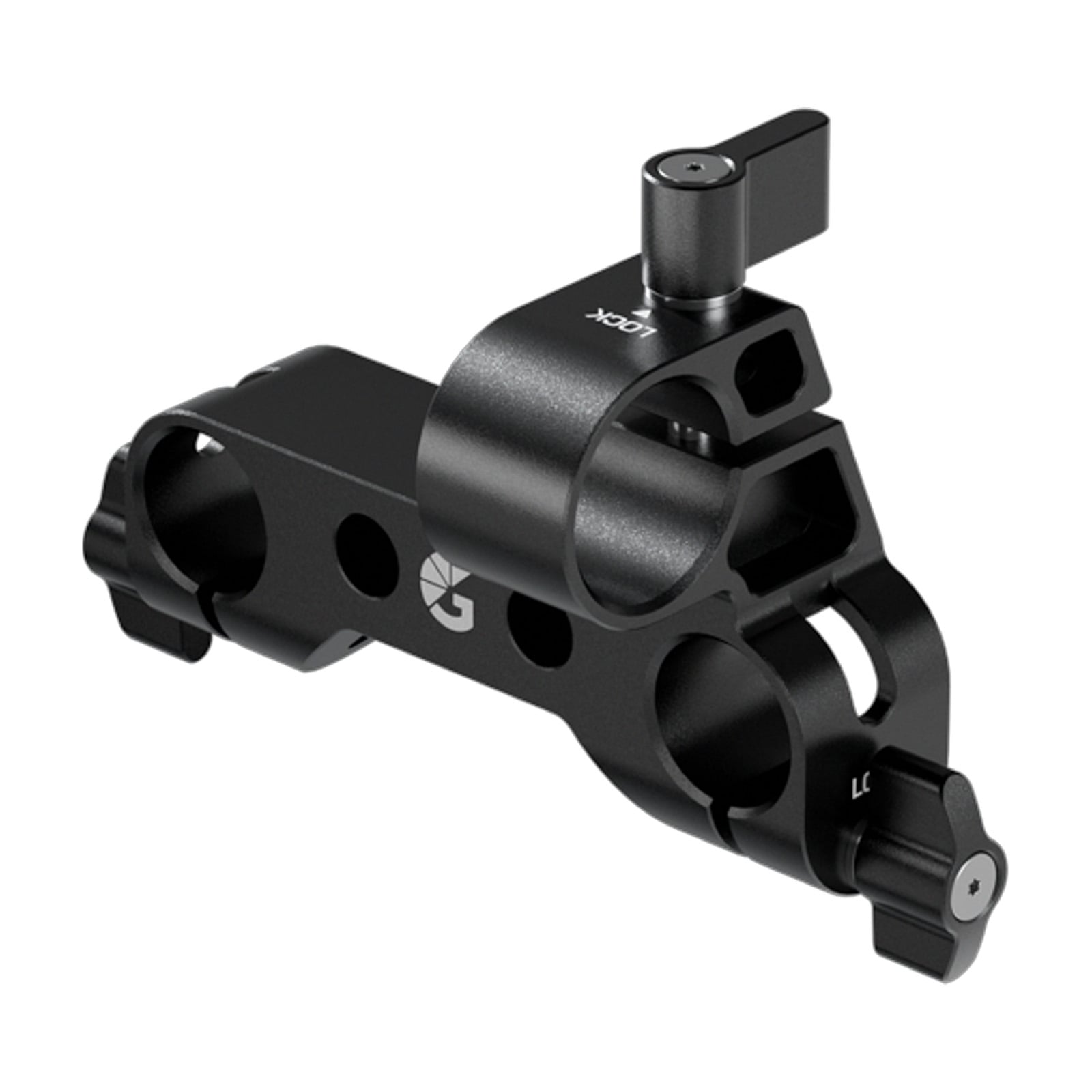 Bright Tangerine Top Bar Bracket and 19mm Rod Mount