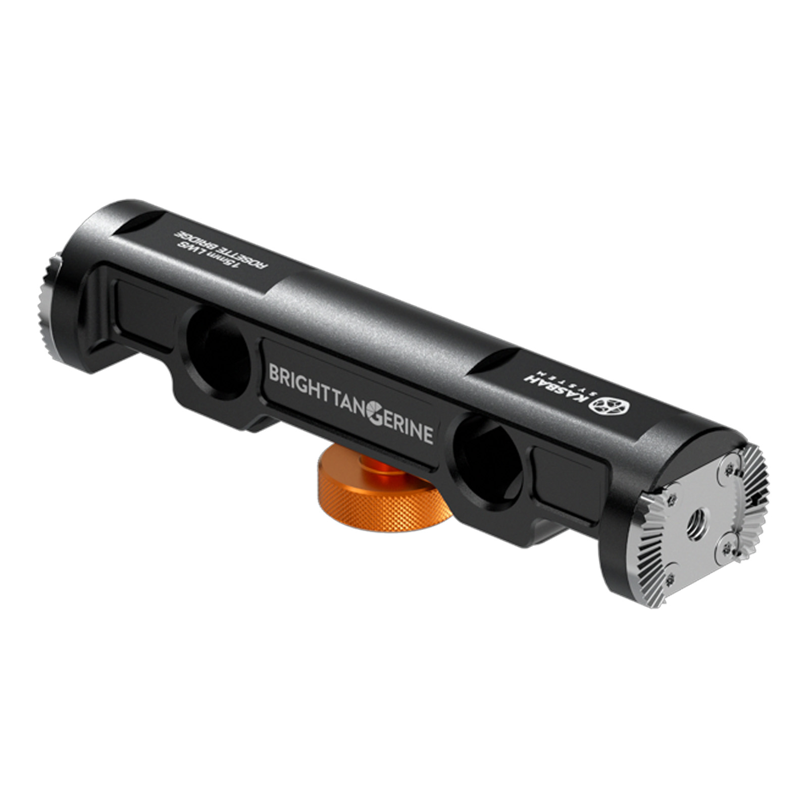 Bright Tangerine 15mm LWS Rosette Bridge - Aluminium