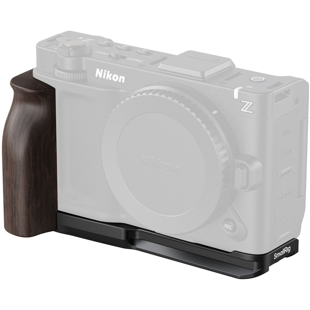 Image of SmallRig L-Shaped Mount Plate with Wooden Handle for Nikon ZR 5906
