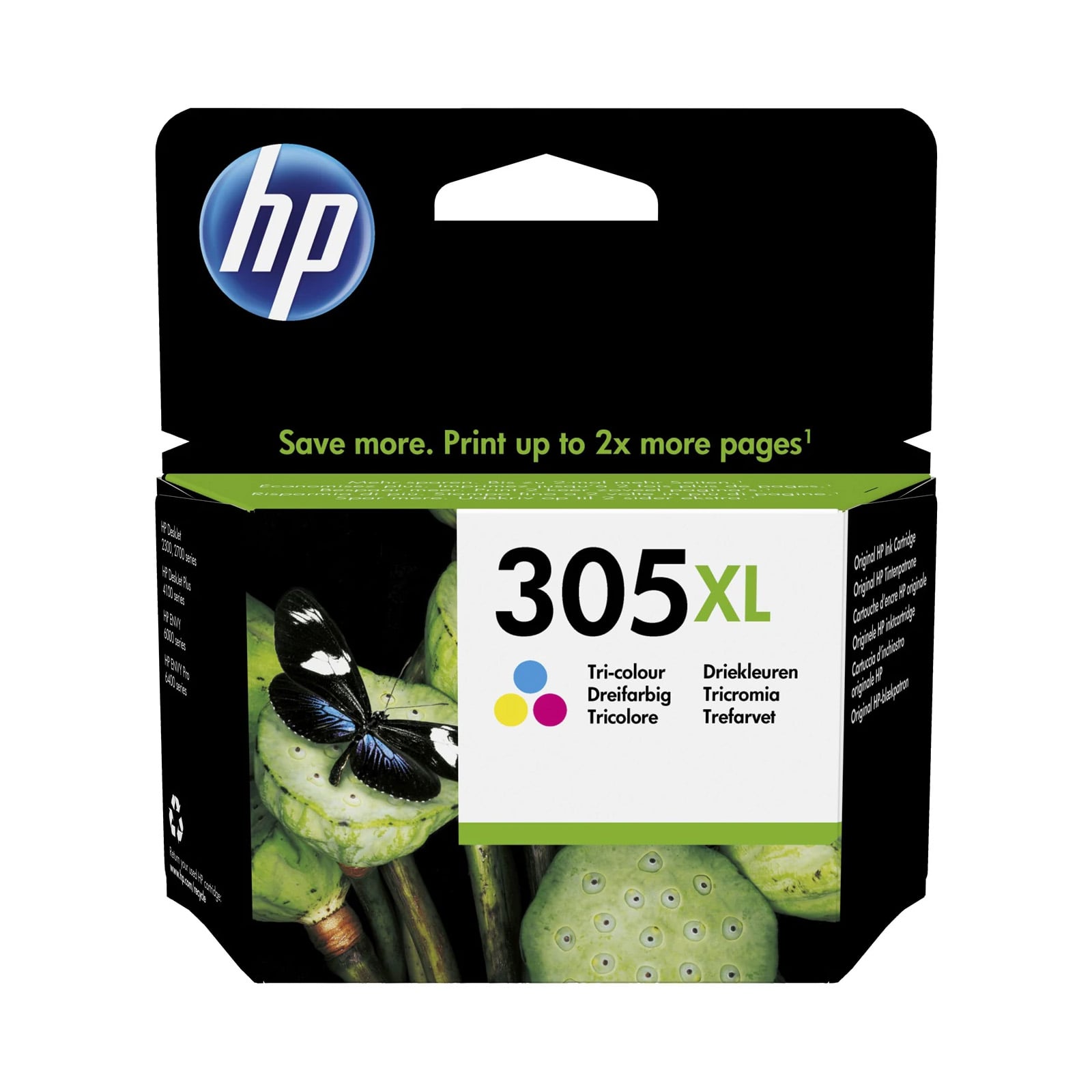 HP 305XL Tri-Colour Ink Cartridge High Yield Cyan Magenta Yellow