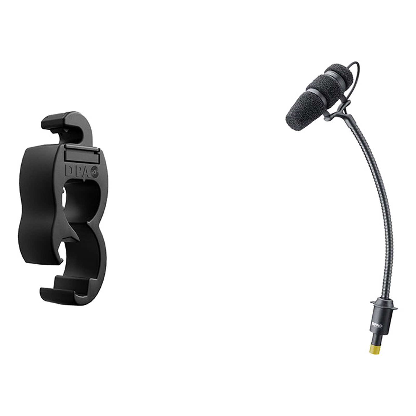 DPA Microphones - 4099 CORE+ - Supercardioid Condenser Instrument Microphone - Extreme SPL - Drum Clip