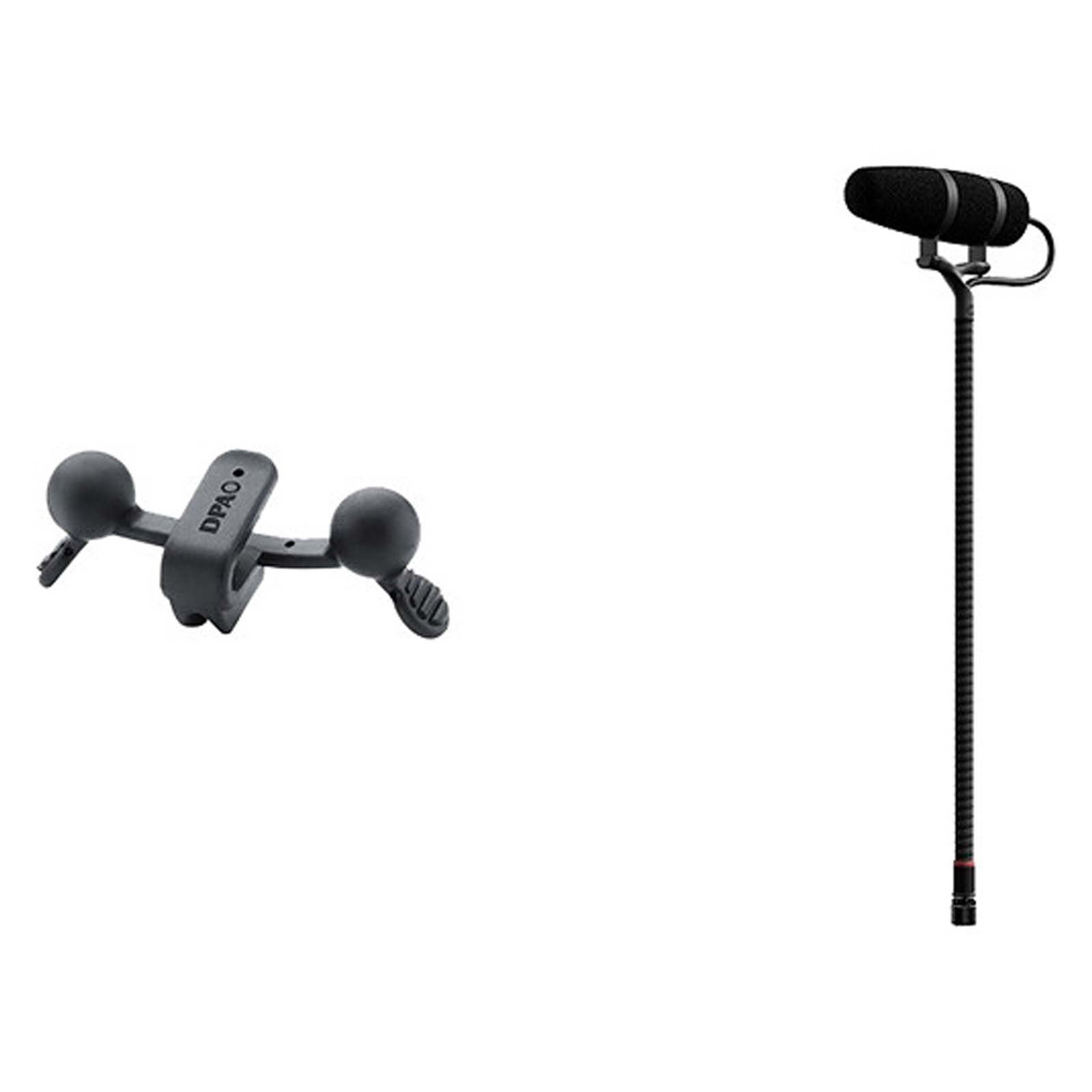 DPA Microphones - 4099 CORE+ - Supercardioid Condenser Instrument Microphone - Loud SPL - Saxophone Clip