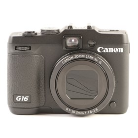 USED Canon PowerShot G16 Digital Camera - Black