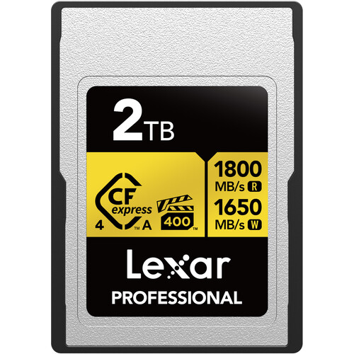 Lexar 2TB CFexpress Type A 4.0 Memory Card - Gold