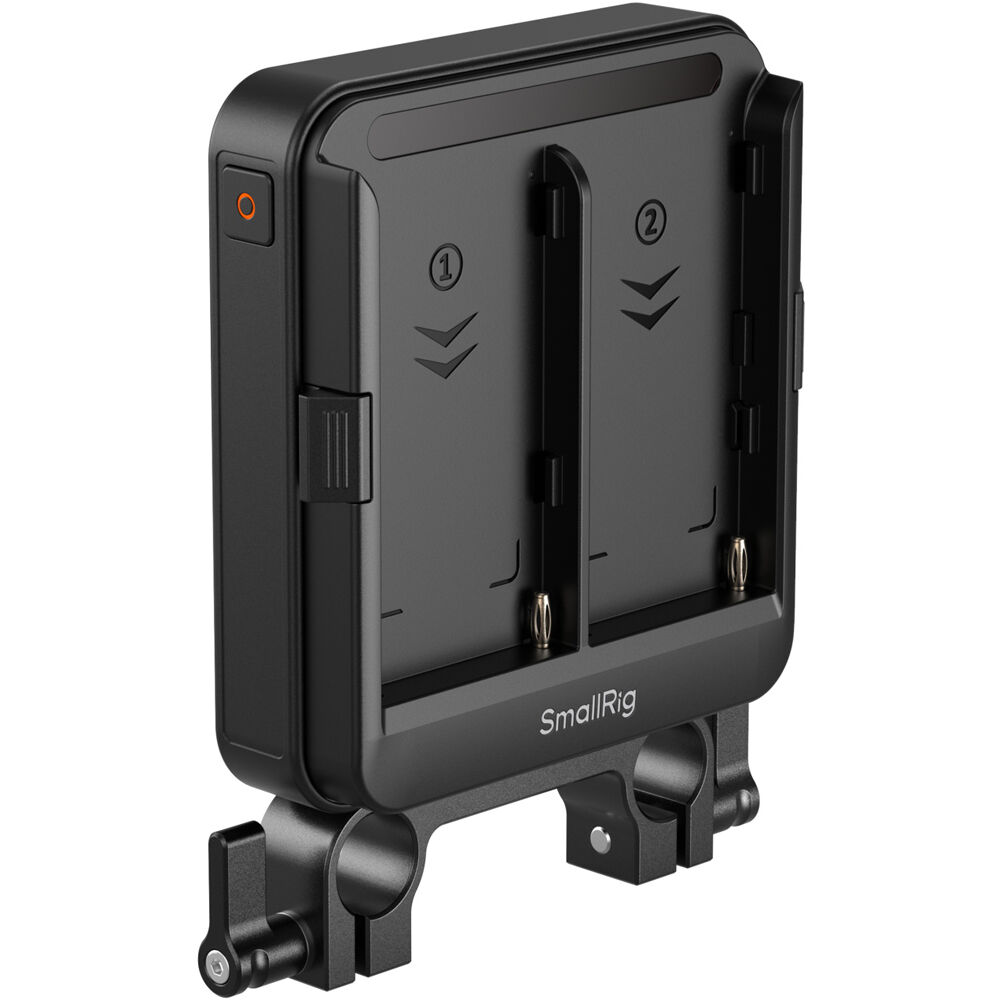 SmallRig NP-F Type Battery Adapter Plate Kit - 15mm LWS Rods Mount - for Cameras & Monitors