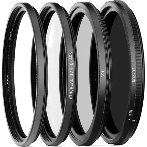 Image of Urth 58mm Cinematic Filter Kit Plus+ (UV, CPL, ND32, Ethereal 1/4 Black Mist)