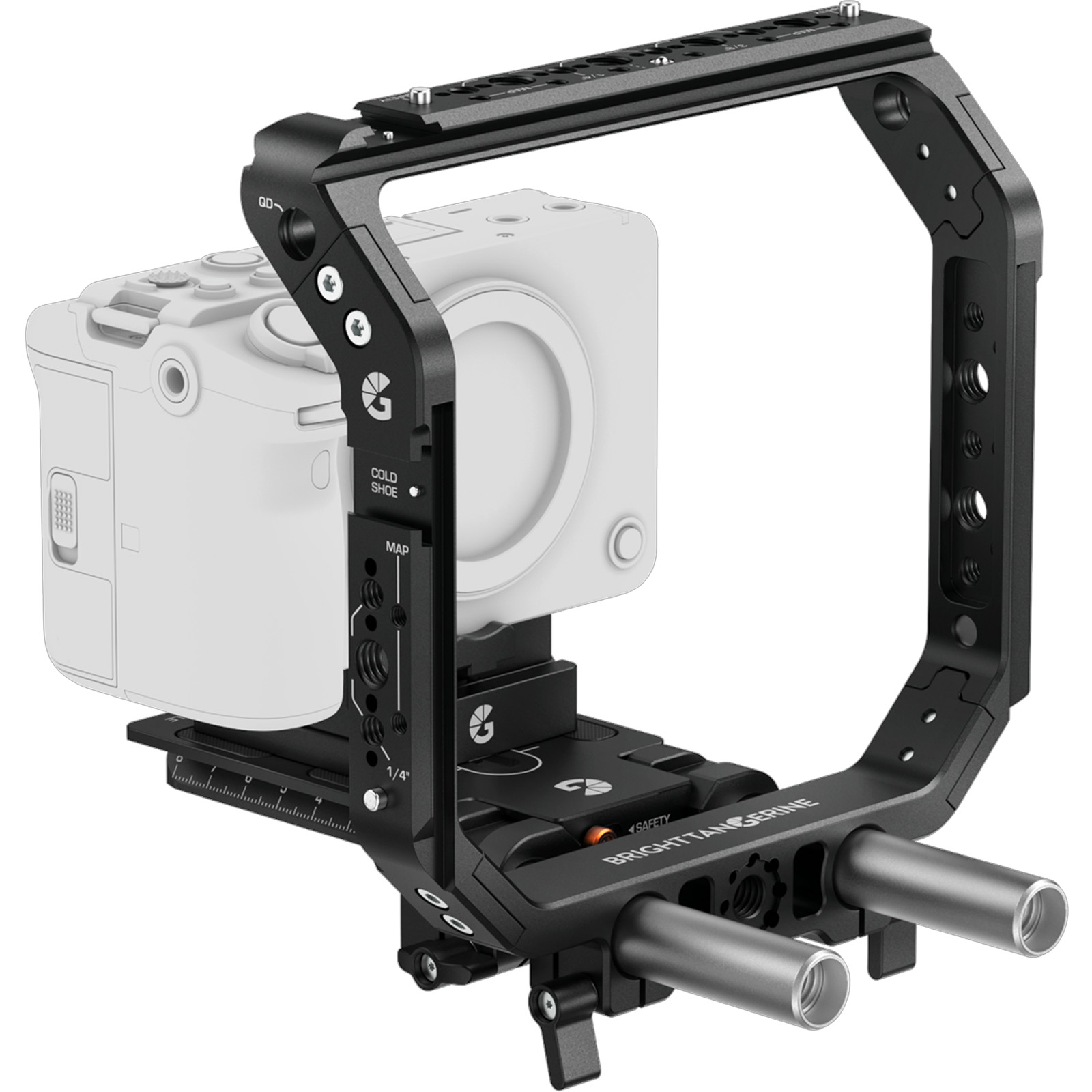 Bright Tangerine - Halo Universal Base Kit - Small Cameras - Rigging Kit