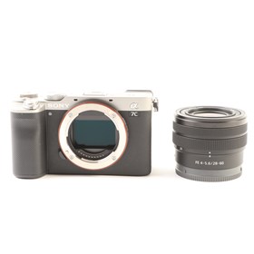 USED Sony A7C Digital Camera with 28-60mm lens - Silver