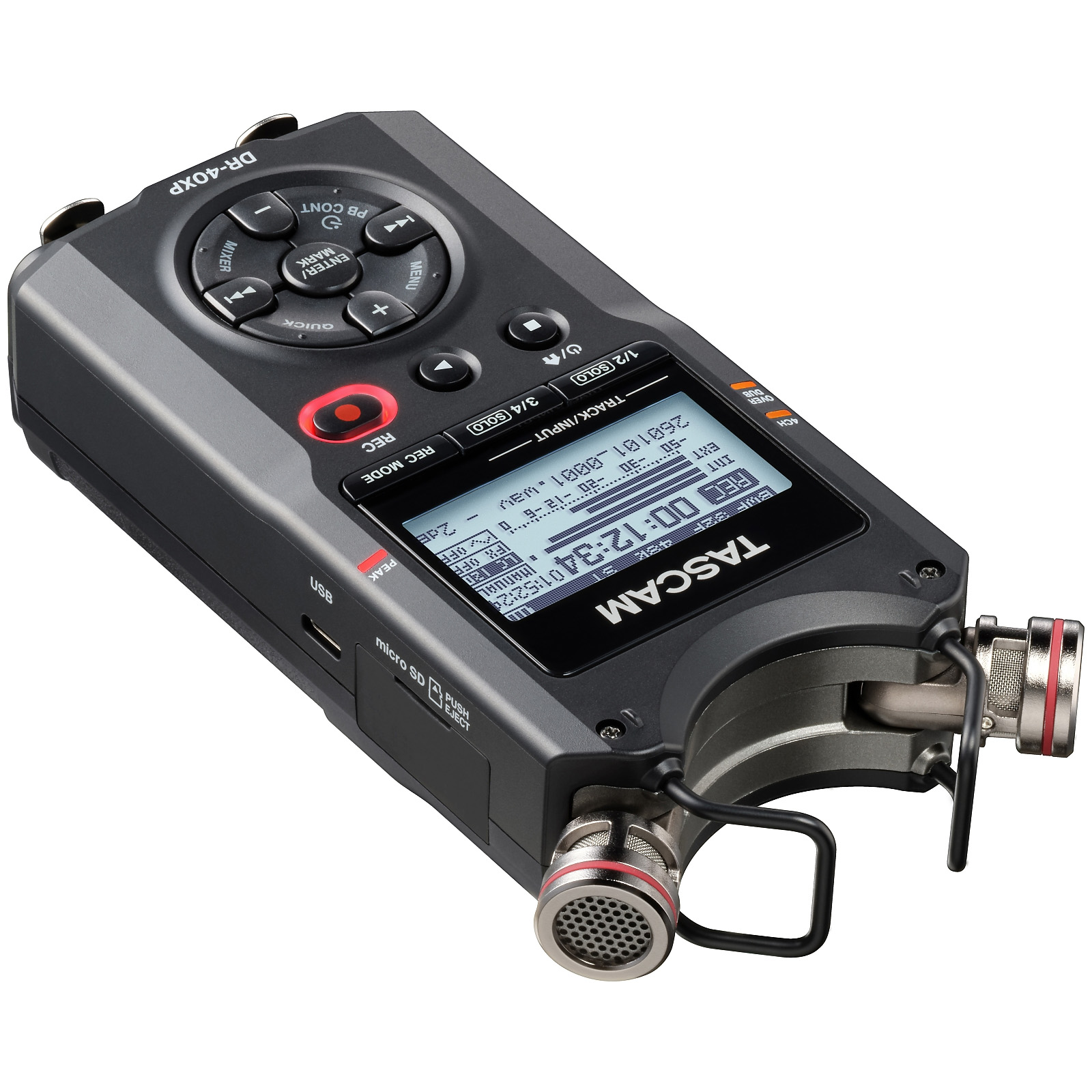 Tascam DR-40XP 4-Track Audio Recorder and USB Audio Interface