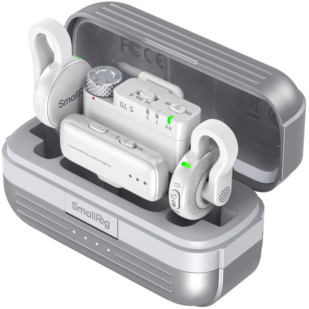 SmallRig S70 Wireless Microphone with Multi-Device Compatibility (White) 5716