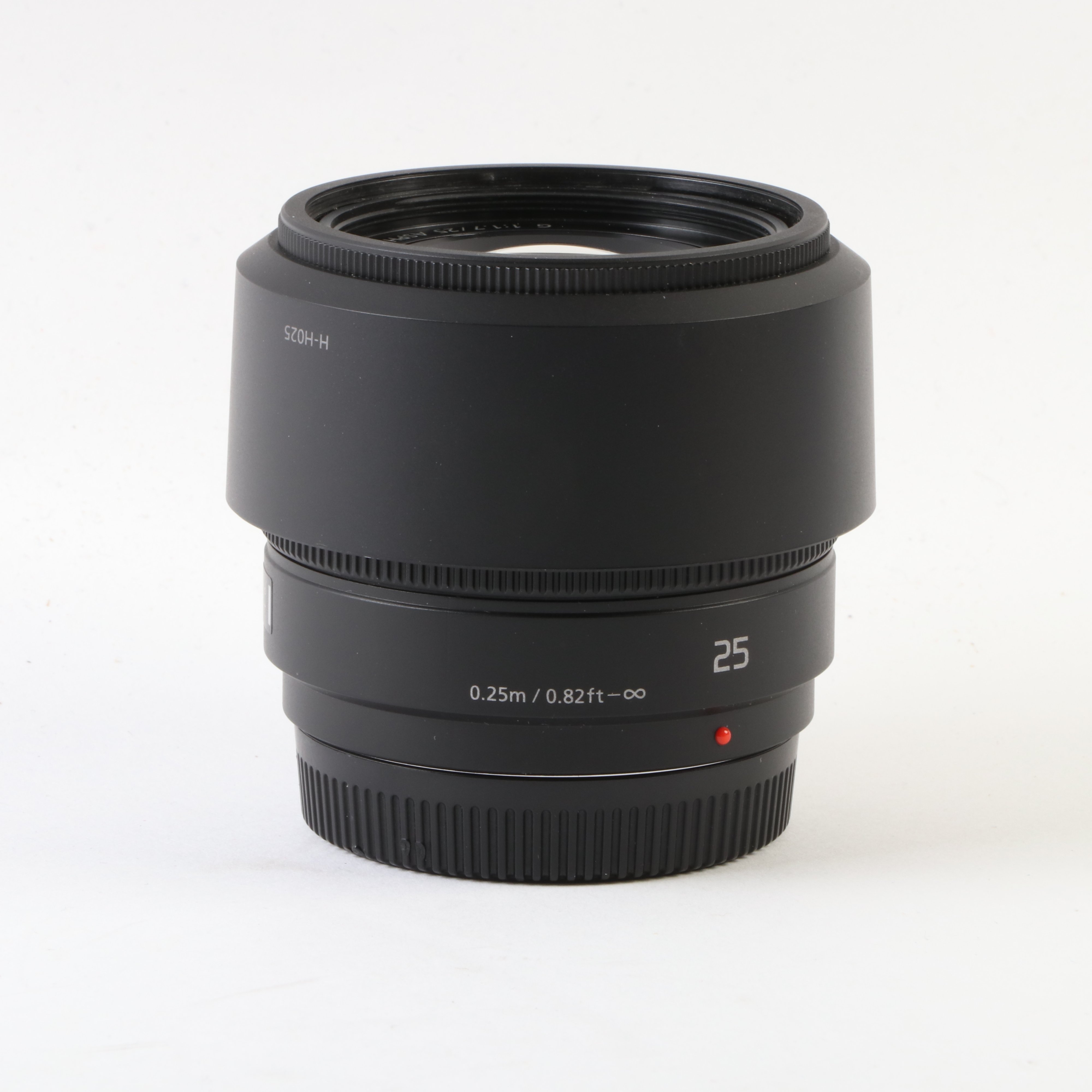 USED Panasonic 25mm f1.7 LUMIX G ASPH Black Lens - Micro Four Thirds Fit