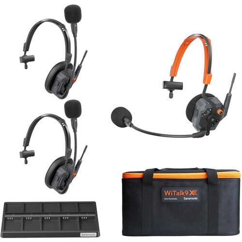 Saramonic WiTalk9 X 3S 3-Person Single-Ear Wireless Intercom System