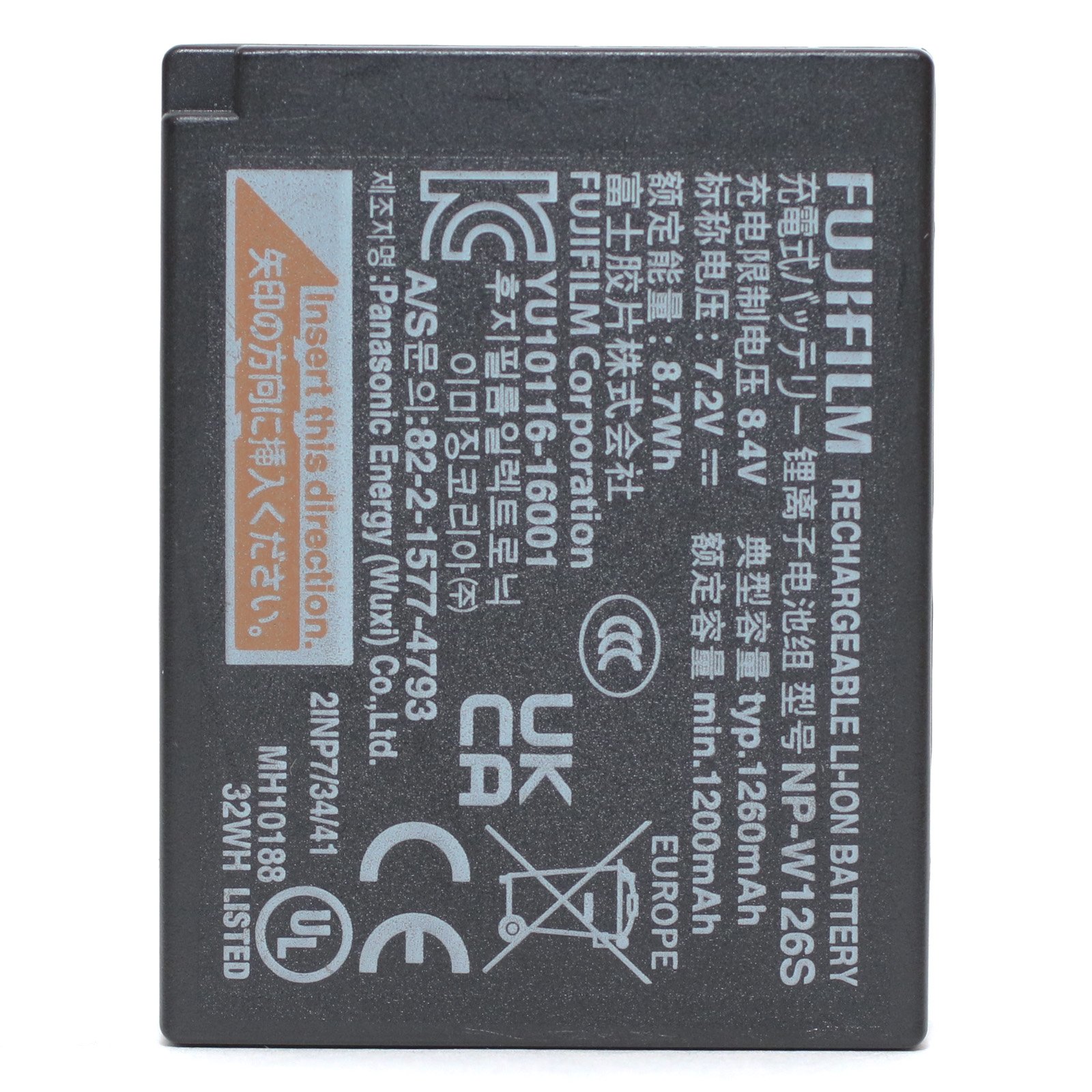 USED Fujifilm NP-W126S Rechargeable Battery