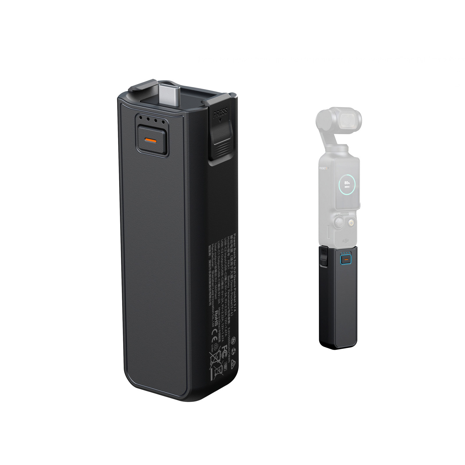 SmallRig - Power Bank for DJI Osmo Pocket 3 - 5000mAh - USB-C