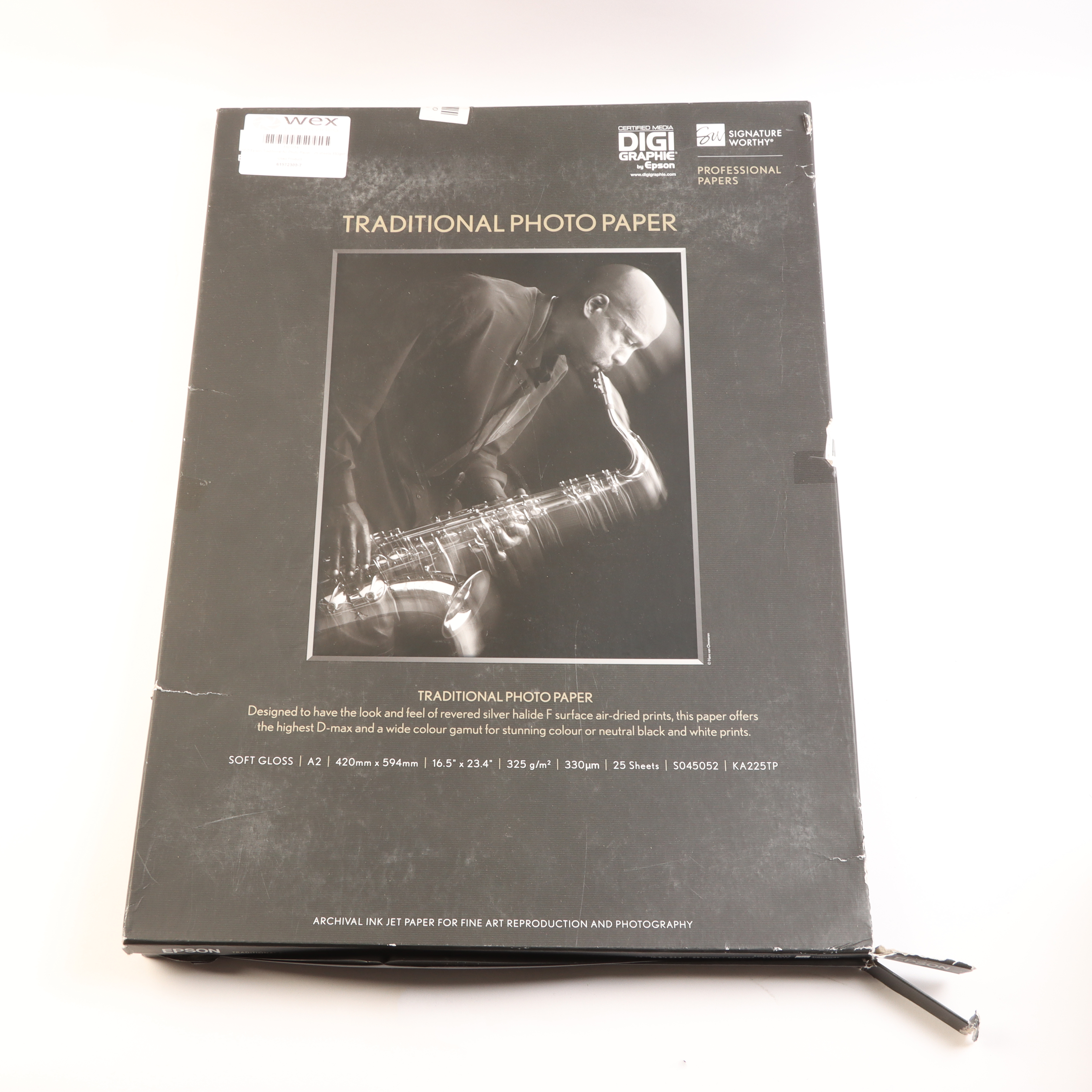 USED Epson Traditional A2 Photo Paper - 25 sheets 330gsm