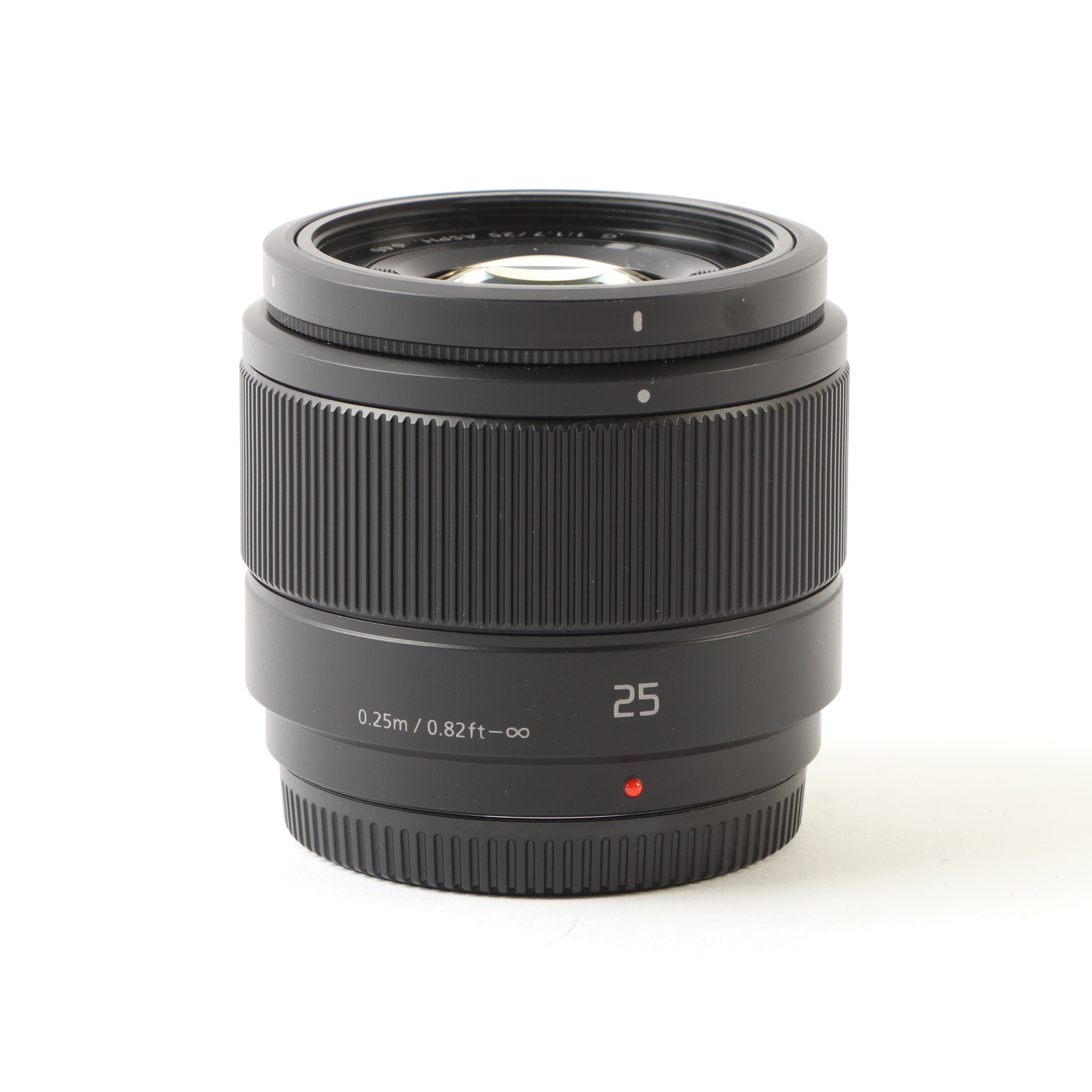 USED Panasonic 25mm f1.7 LUMIX G ASPH Black Lens - Micro Four Thirds Fit
