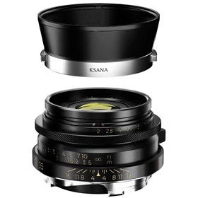 Thypoch Ksana 35mm f2 ASPH Full Frame Lens with Lens Hood for Leica M - Black