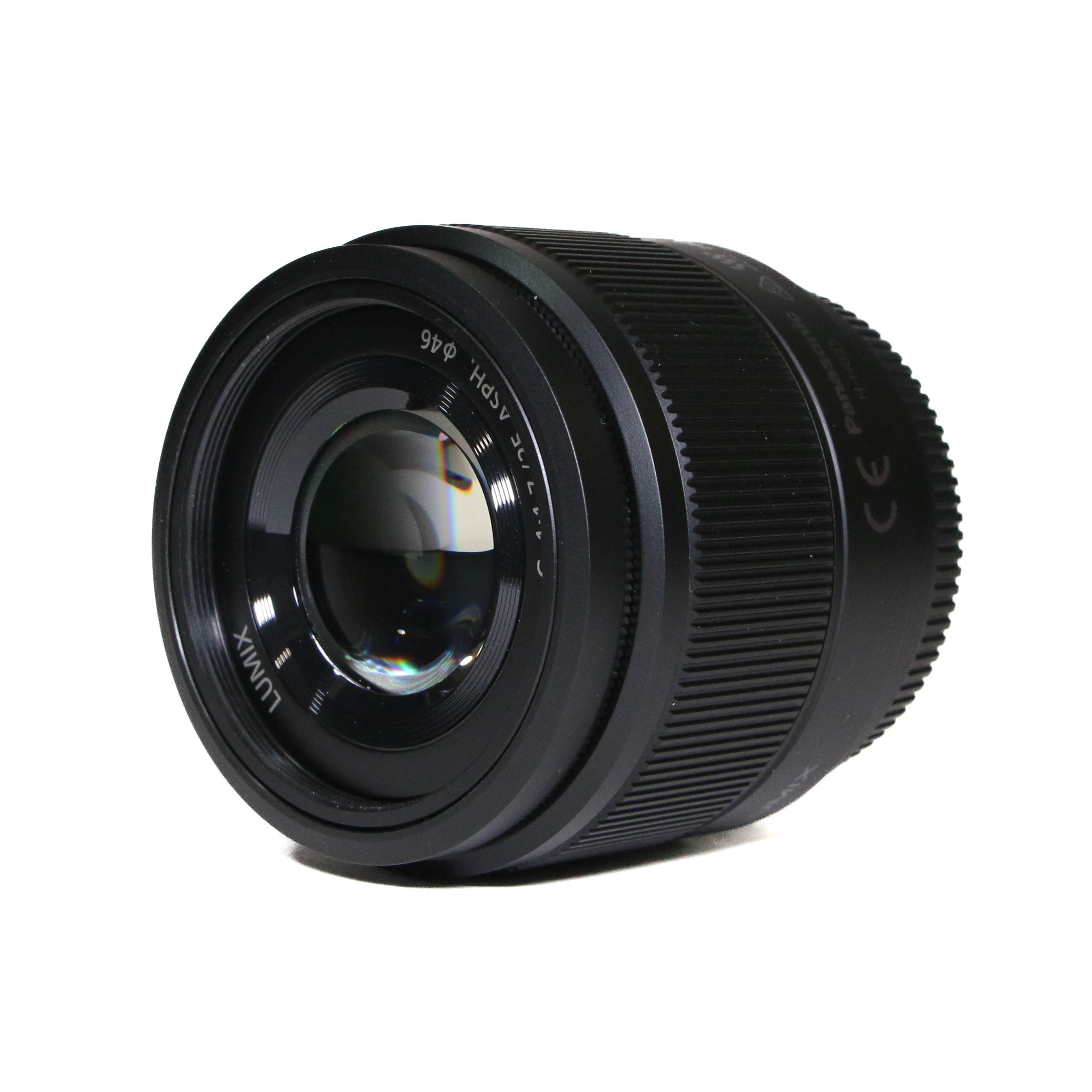 USED Panasonic 25mm f1.7 LUMIX G ASPH Black Lens - Micro Four Thirds Fit