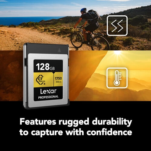 Lexar 128GB Professional (3600MB/Sec) CFexpress Type B Gold 4.0