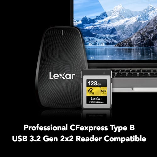 Lexar 128GB Professional (3600MB/Sec) CFexpress Type B Gold 4.0