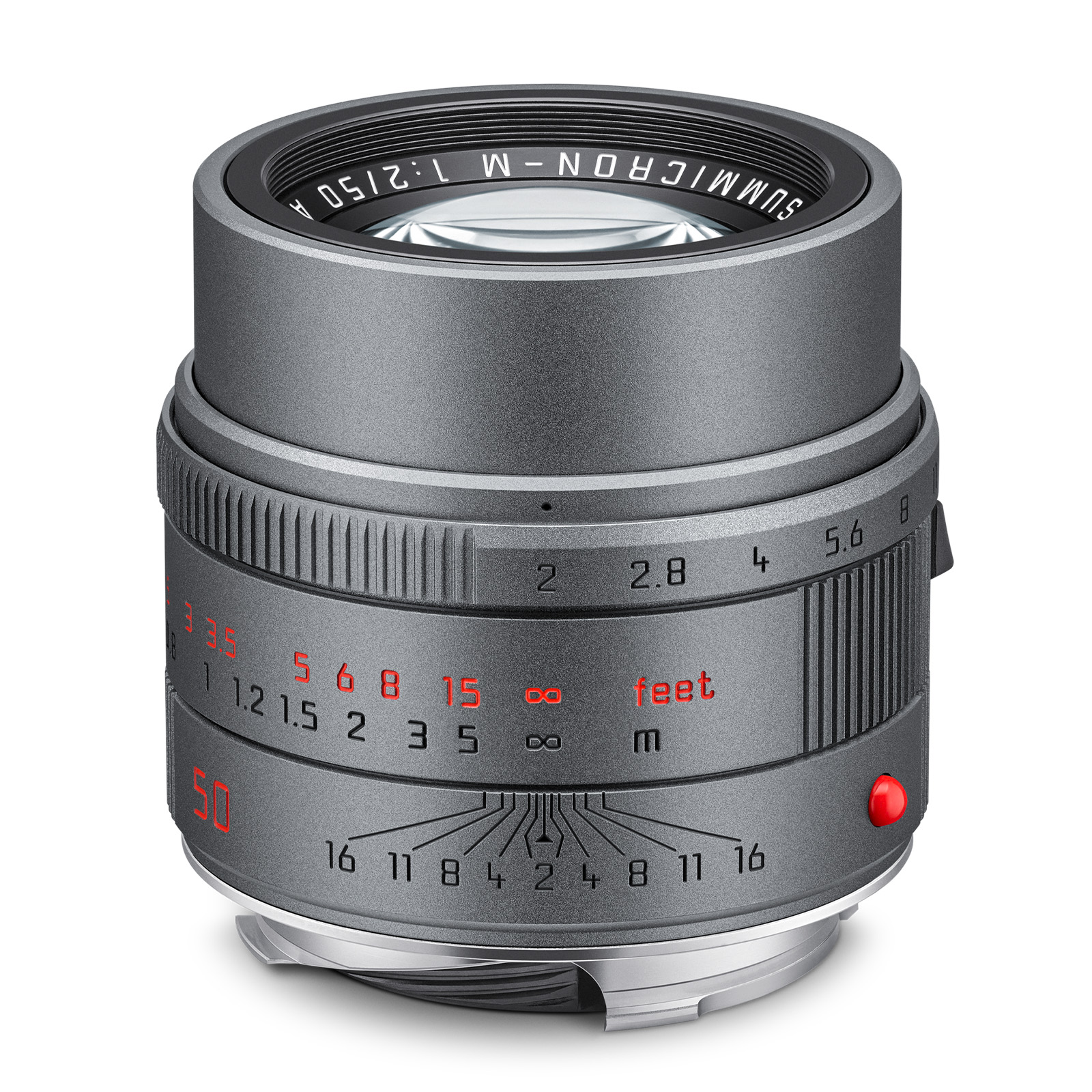 Leica APO-SUMMICRON-M 50mm f2 ASPH Lens - Metal Grey