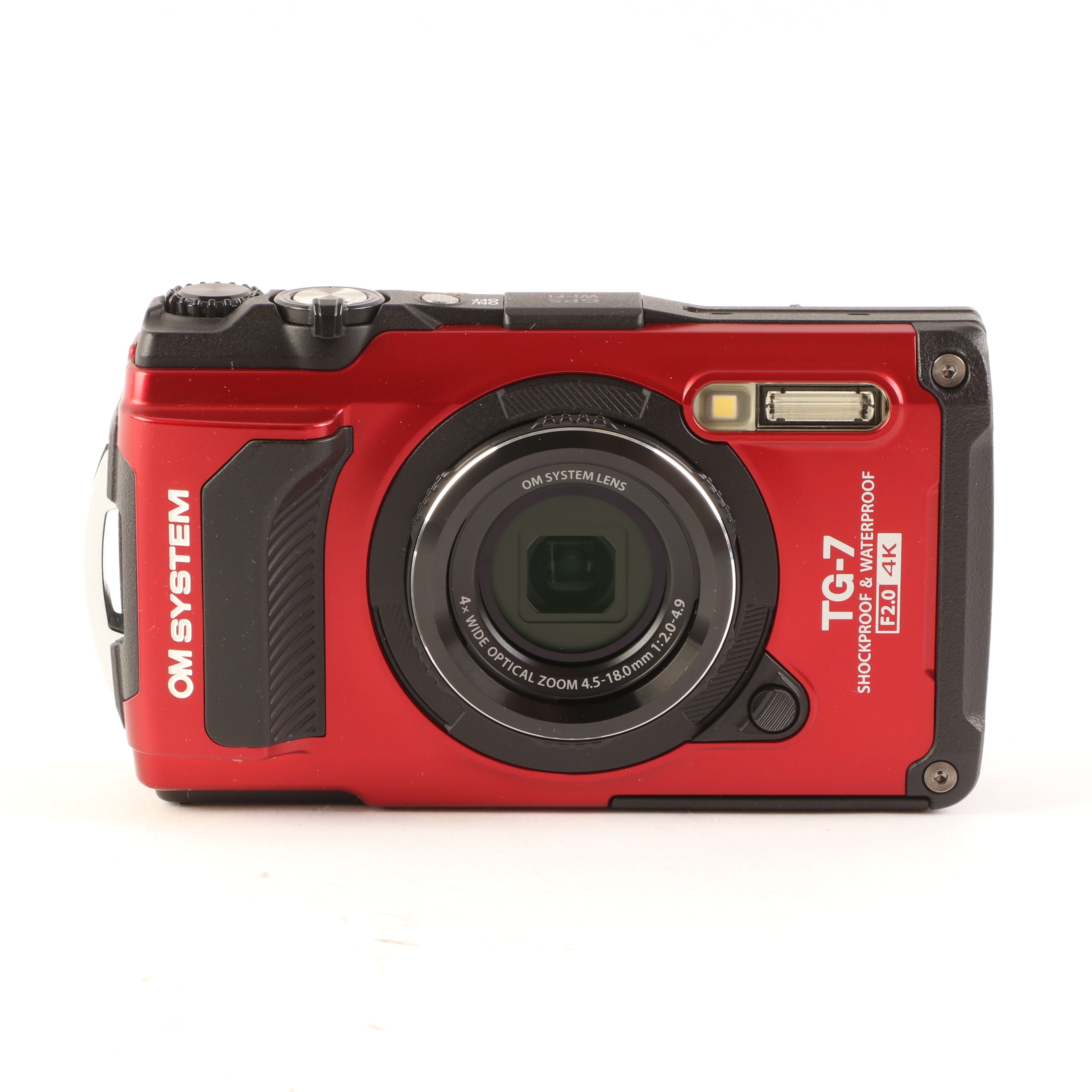 USED OM SYSTEM Tough TG-7 Digital Camera - Red