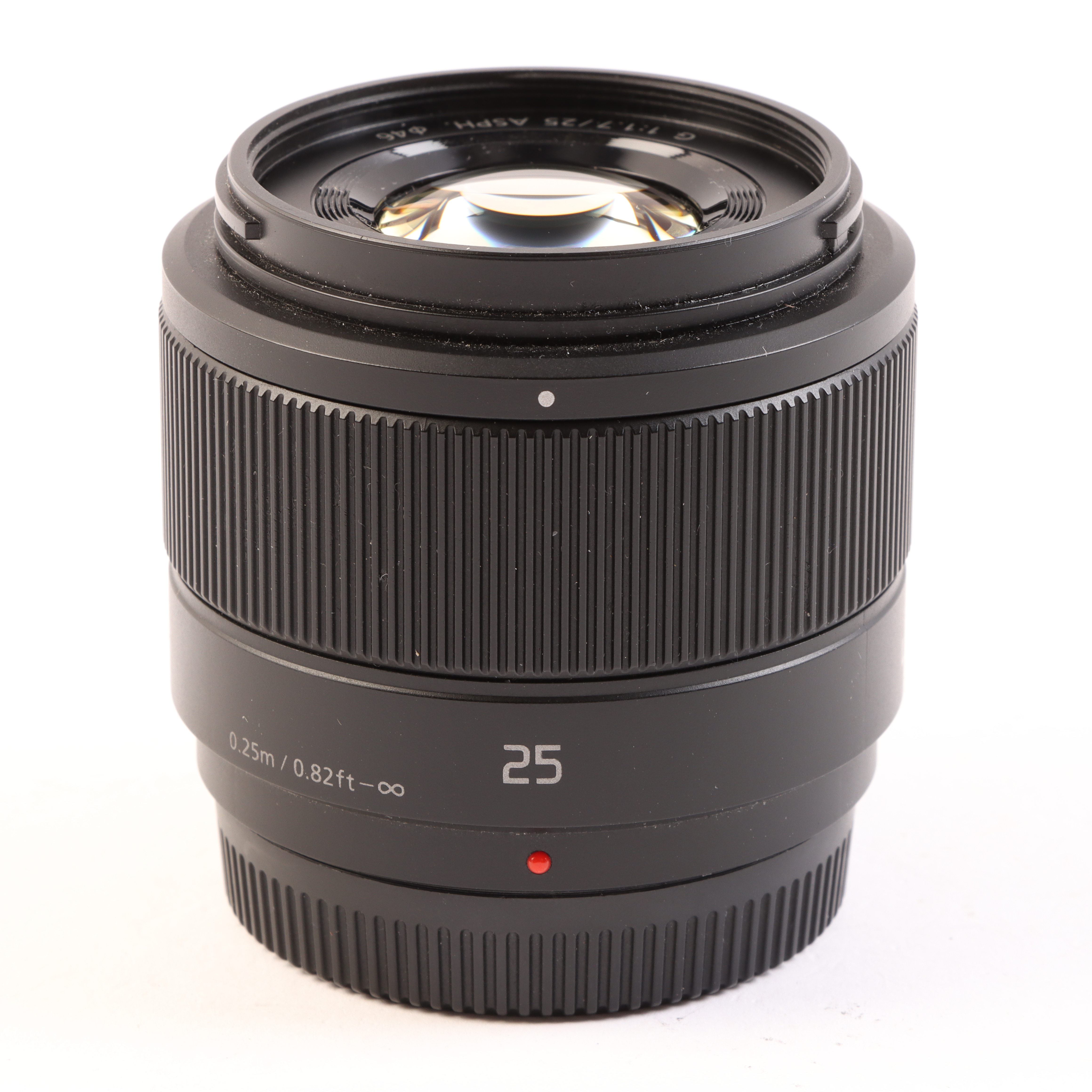 USED Panasonic 25mm f1.7 LUMIX G ASPH Black Lens - Micro Four Thirds Fit