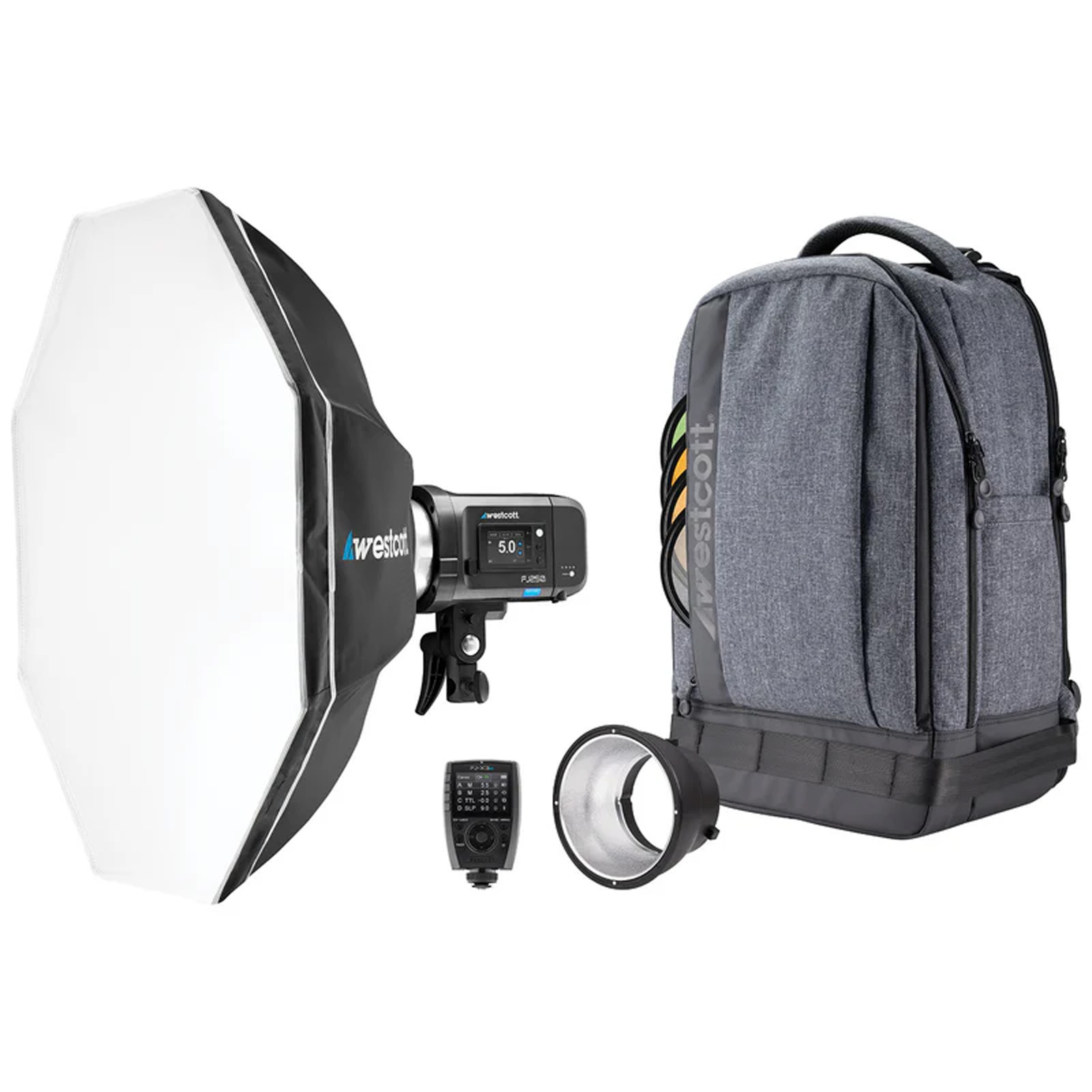 Westcott FJ250 Strobe 1-Light Backpack Kit with FJ-X3 M Universal Wireless Trigger