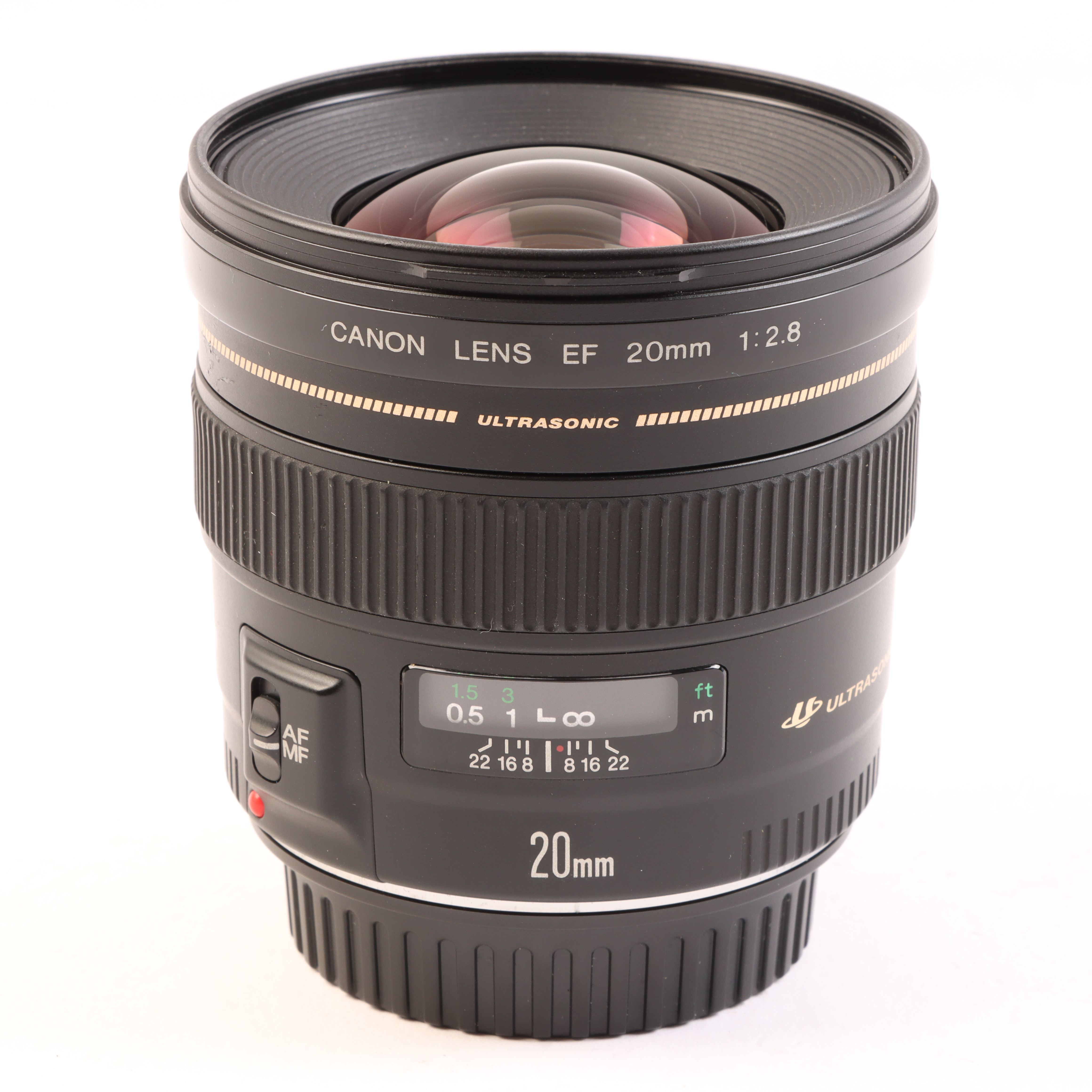 USED Canon EF 20mm f2.8 USM Lens