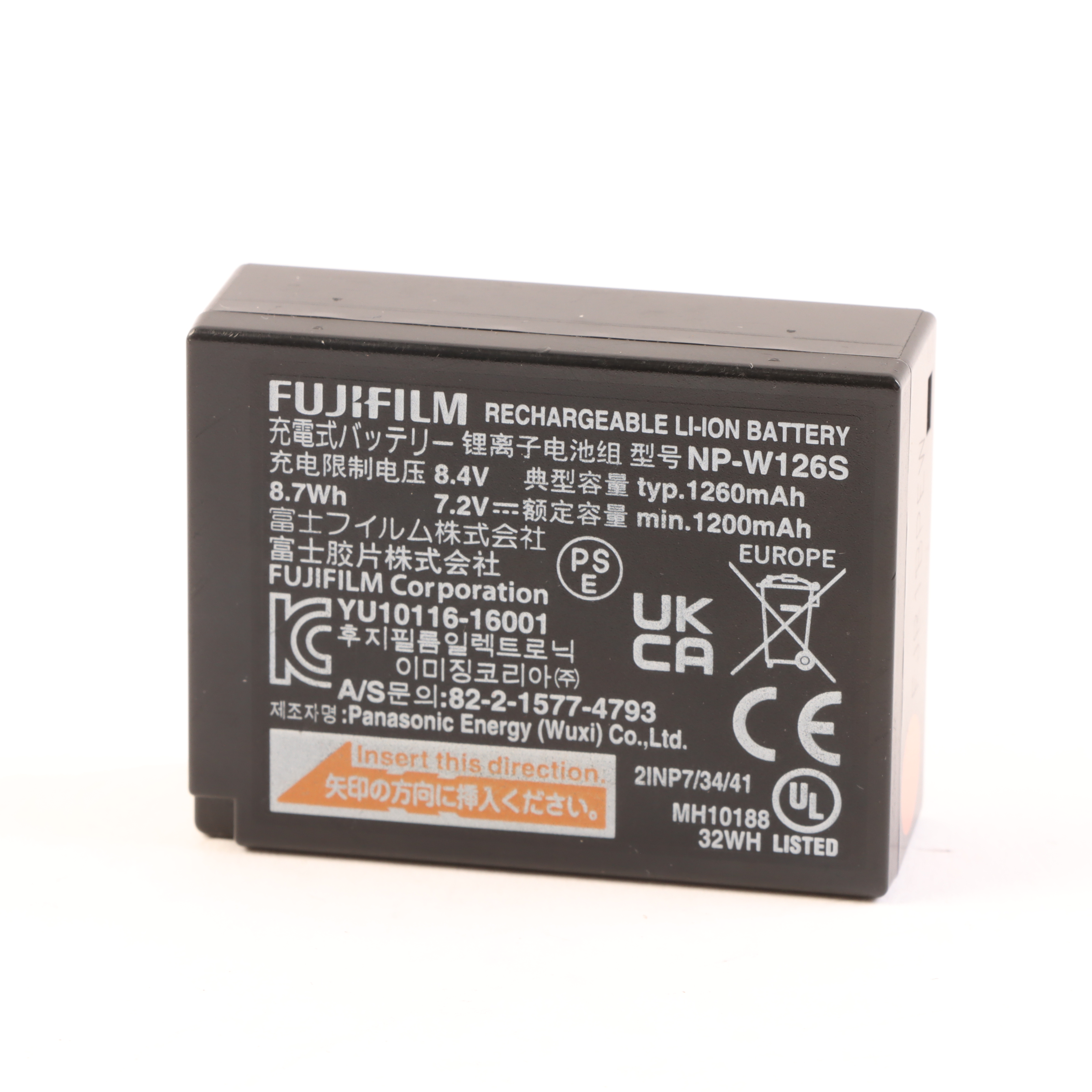 USED Fujifilm NP-W126S Rechargeable Battery