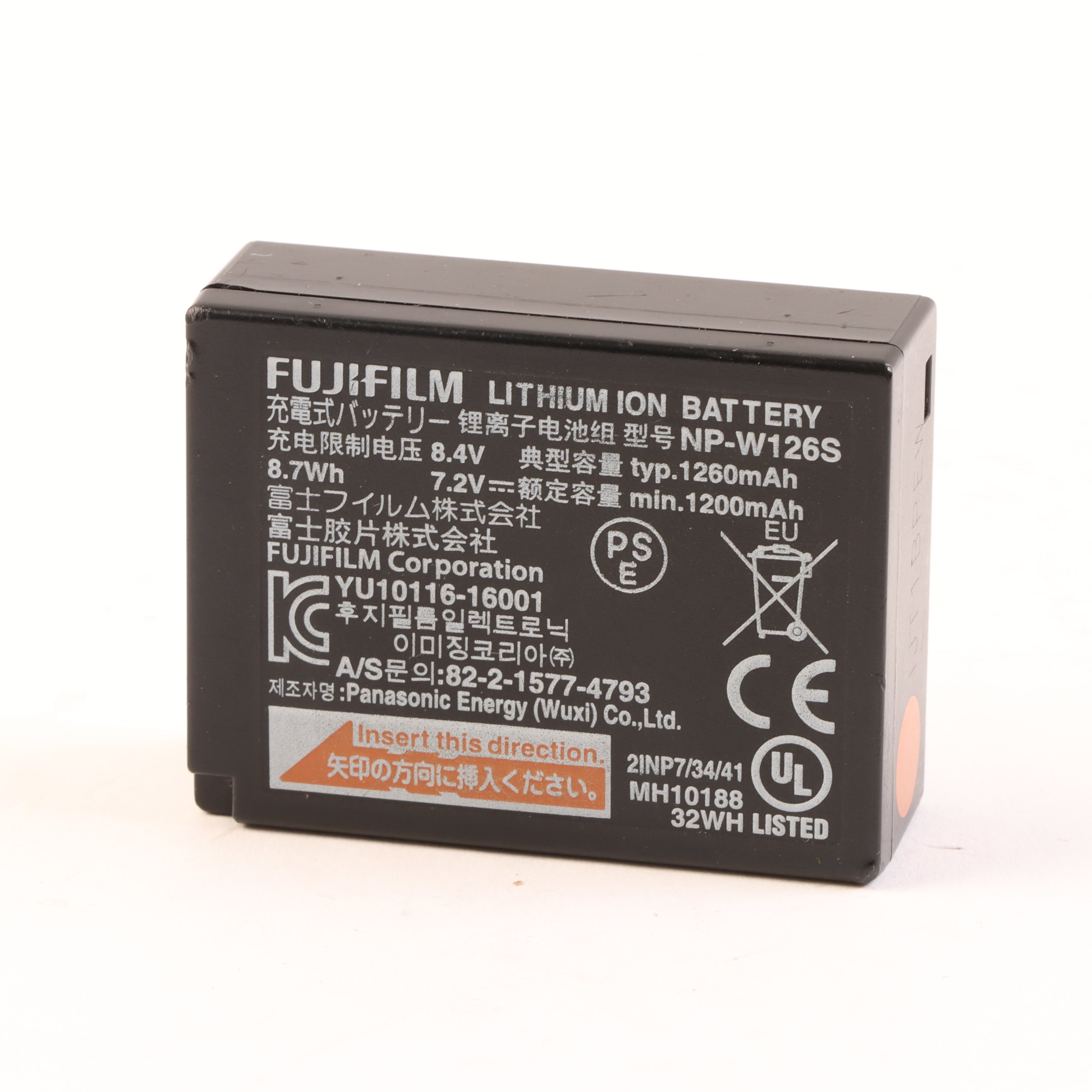 USED Fujifilm NP-W126S Rechargeable Battery