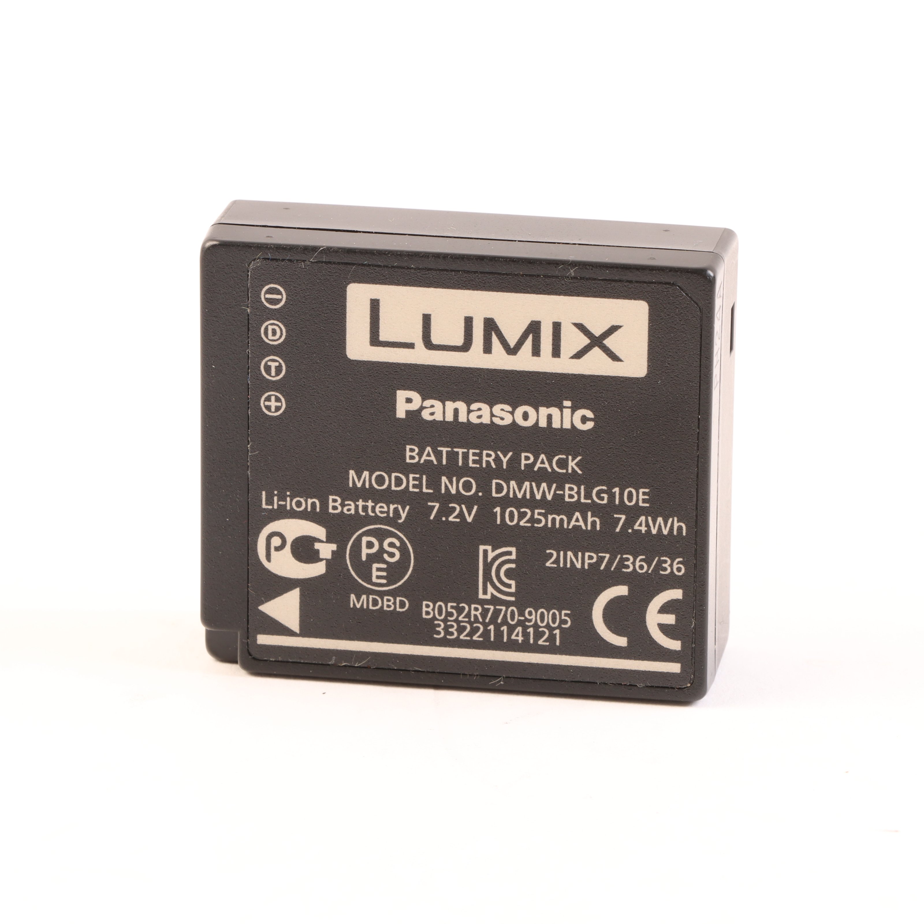 Panasonic DMW-BLG10E Battery for GX7, LX100, TZ80, and TZ100