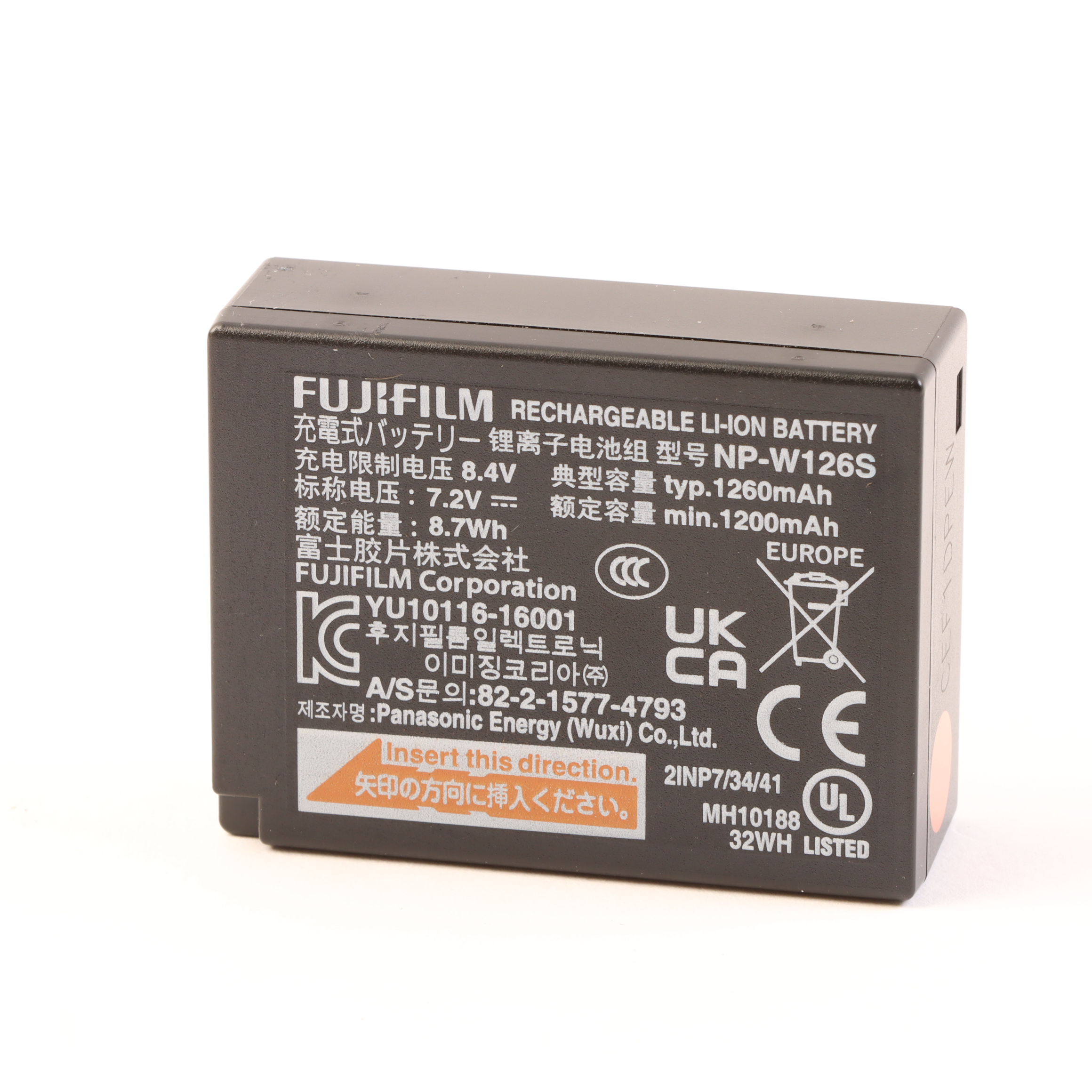 USED Fujifilm NP-W126S Rechargeable Battery