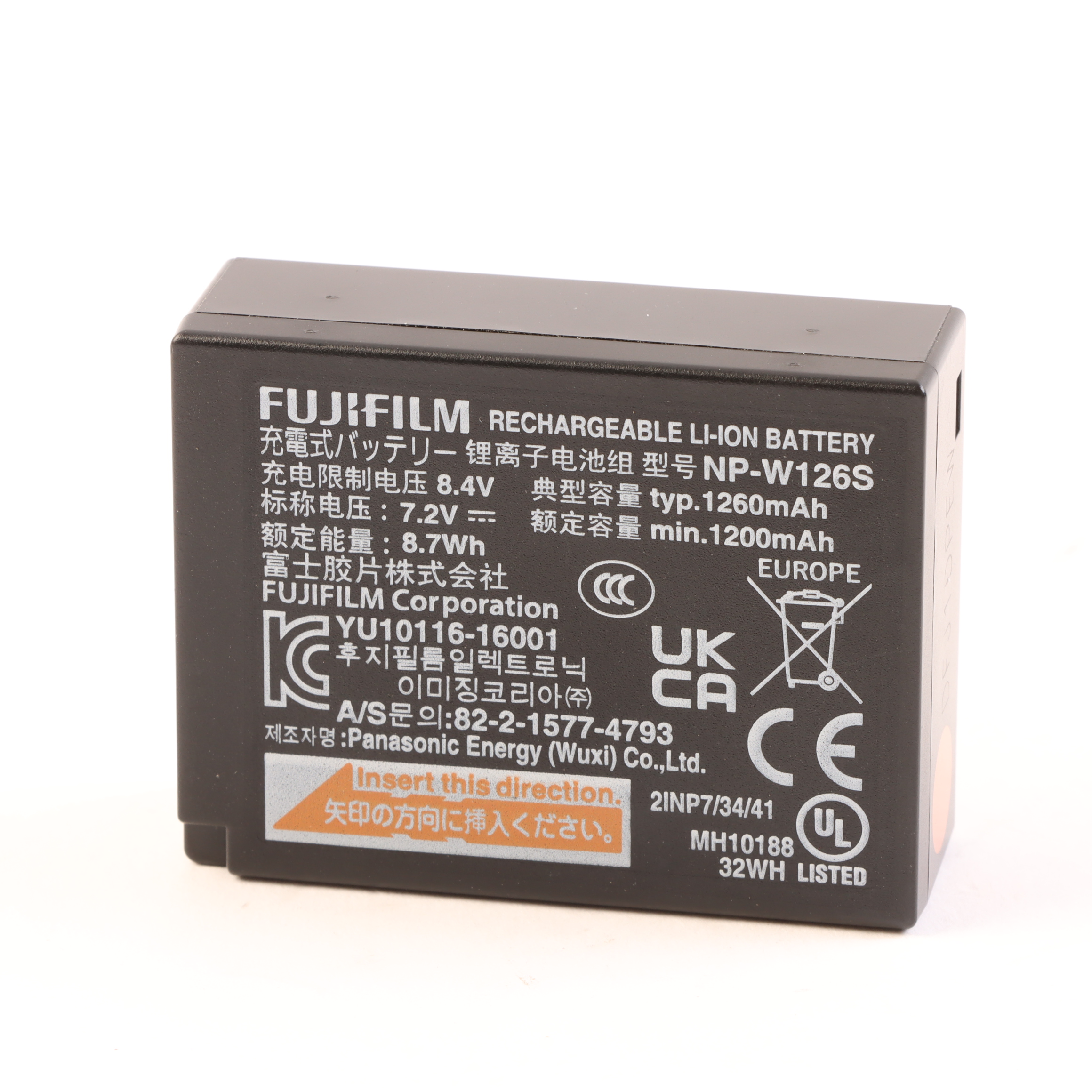 USED Fujifilm NP-W126S Rechargeable Battery