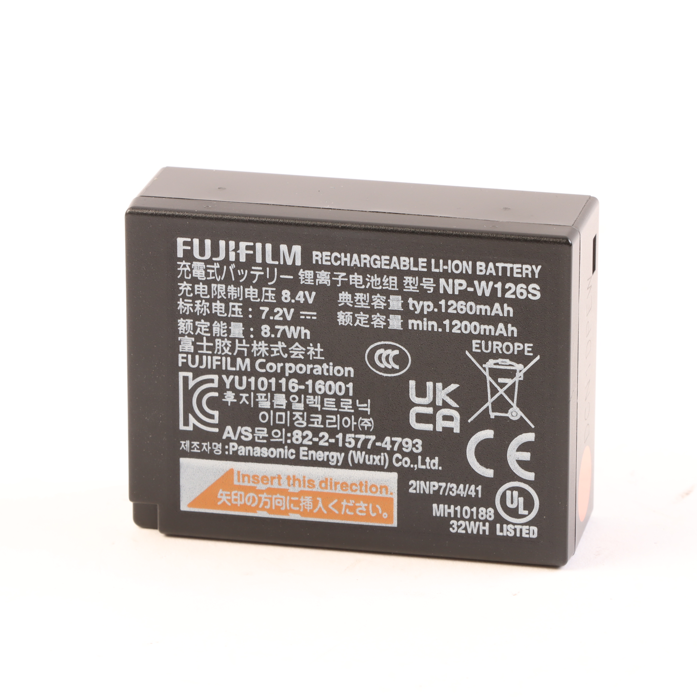 USED Fujifilm NP-W126S Rechargeable Battery