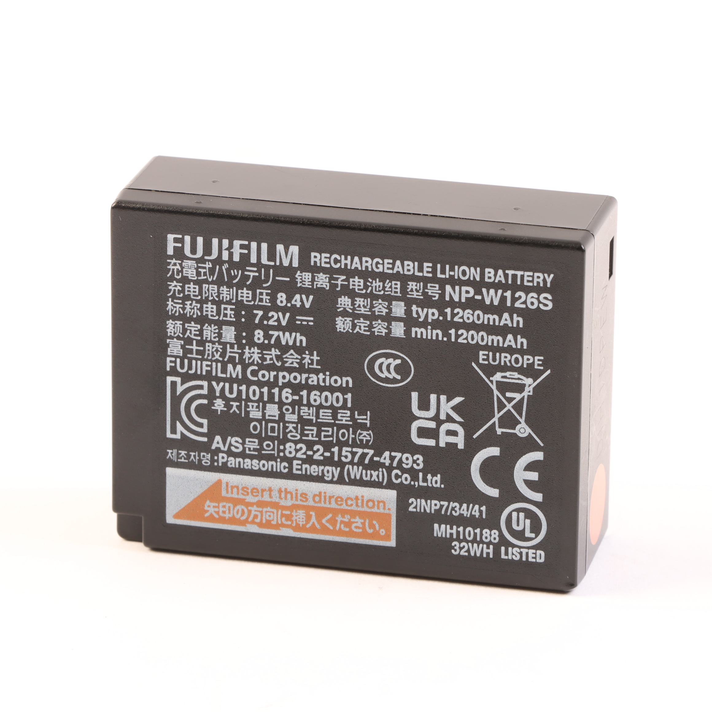 USED Fujifilm NP-W126S Rechargeable Battery